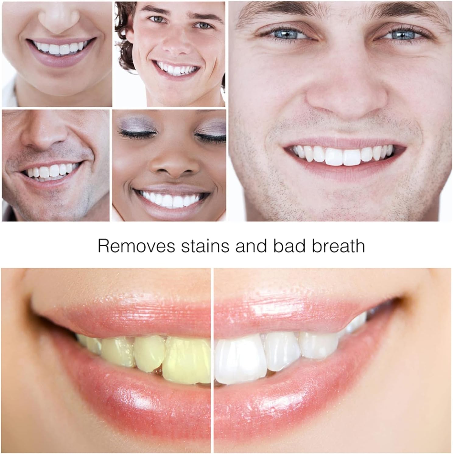 Natural Activated Charcoal Teeth Whitening Powder Set with Bamboo Brush - Gentle Oral Care, No Enamel or Gum Damage