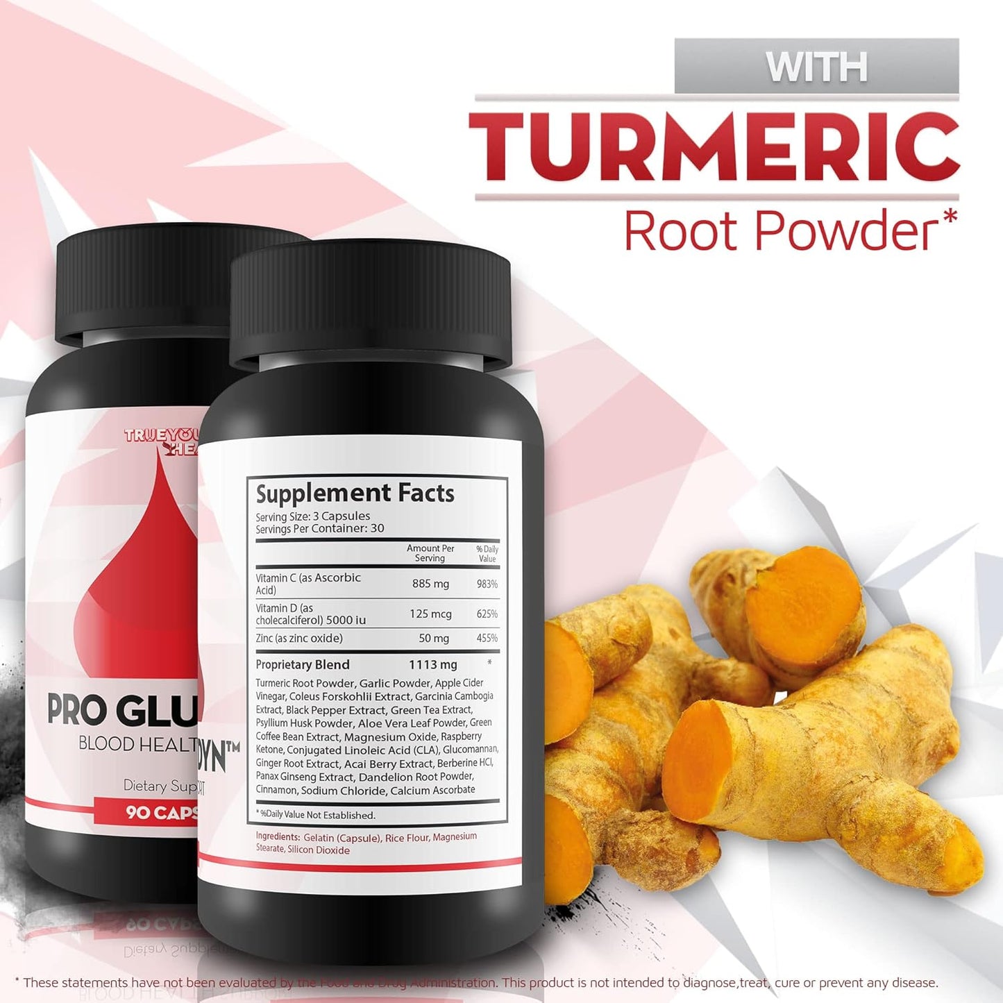 Natural Blood Health Support Supplement with Garlic, Turmeric, Berberine, Green Tea - Vitamins and Minerals for Improved Circulation and Balanced Blood Flow