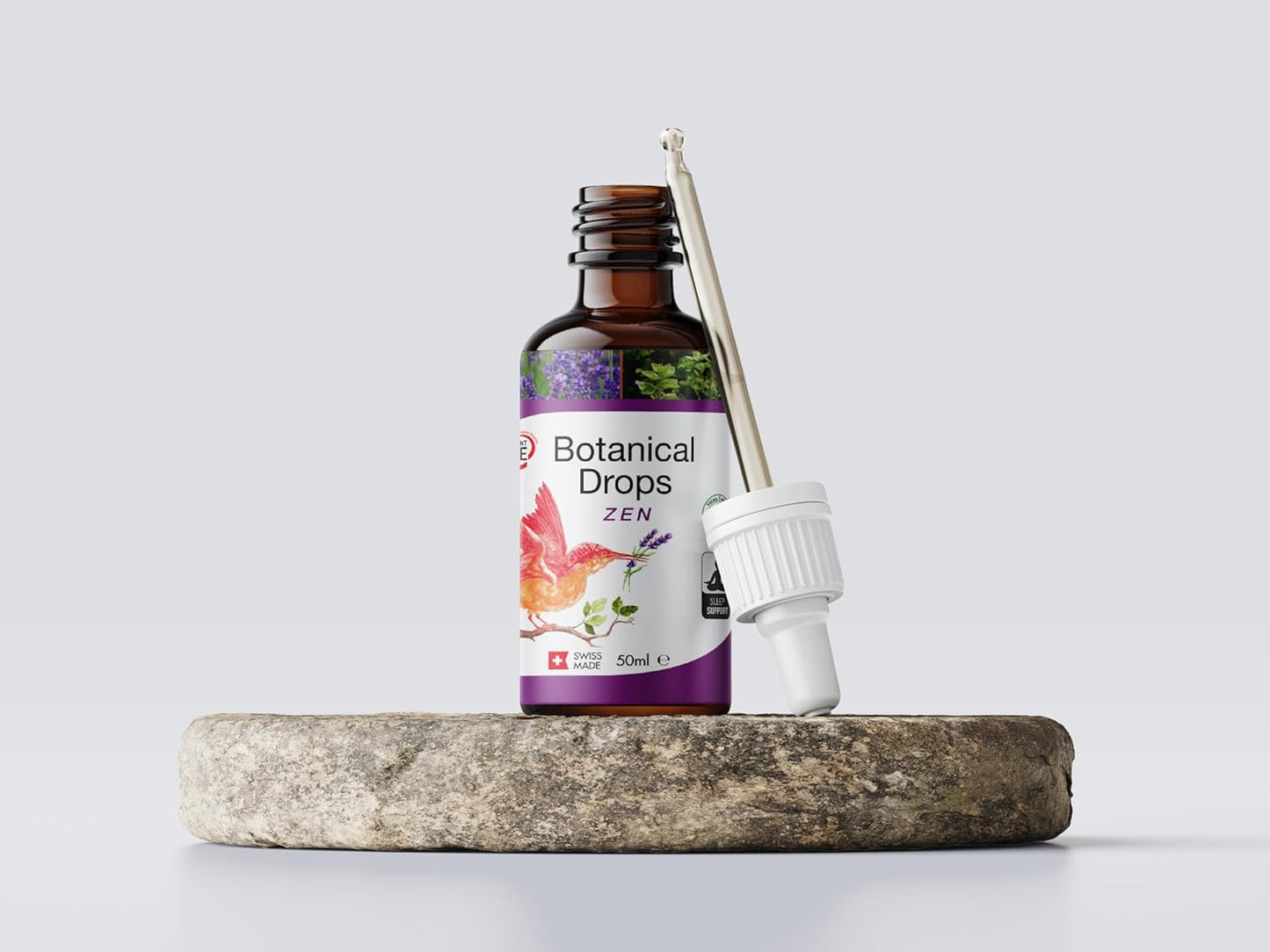 Natural Botanical Zen Drops: Herbal Sleep Support & Relaxation Supplement Promotes Relaxation