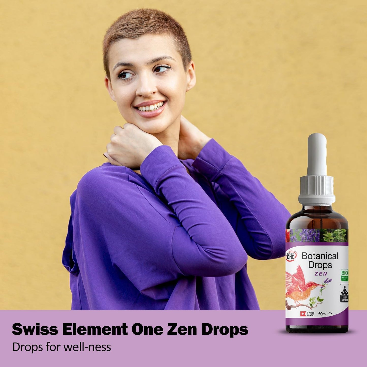 Natural Botanical Zen Drops: Herbal Sleep Support & Relaxation Supplement Promotes Relaxation