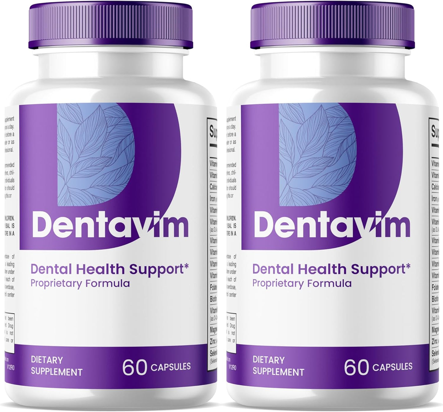 Natural Care for Teeth and Gums - Dentavim Dental Health Formula Pills (2 Pack)