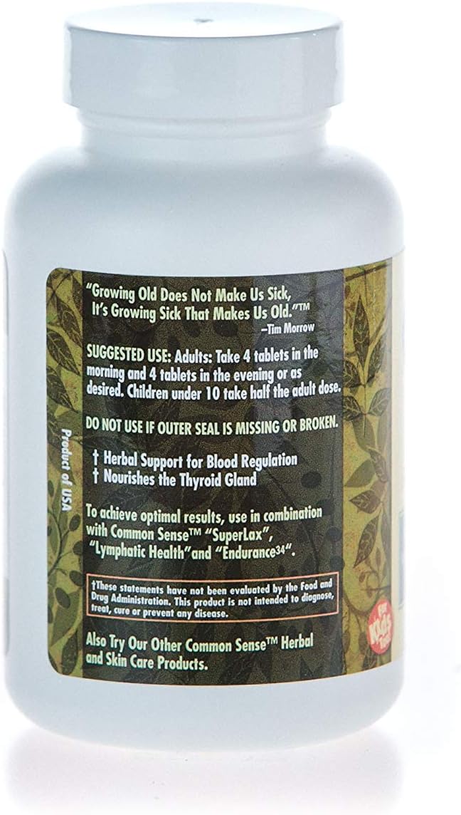 Natural Herbal Supplement for Hair, Plaque, and Cholesterol Support - HPC-12 (270) with Iodine