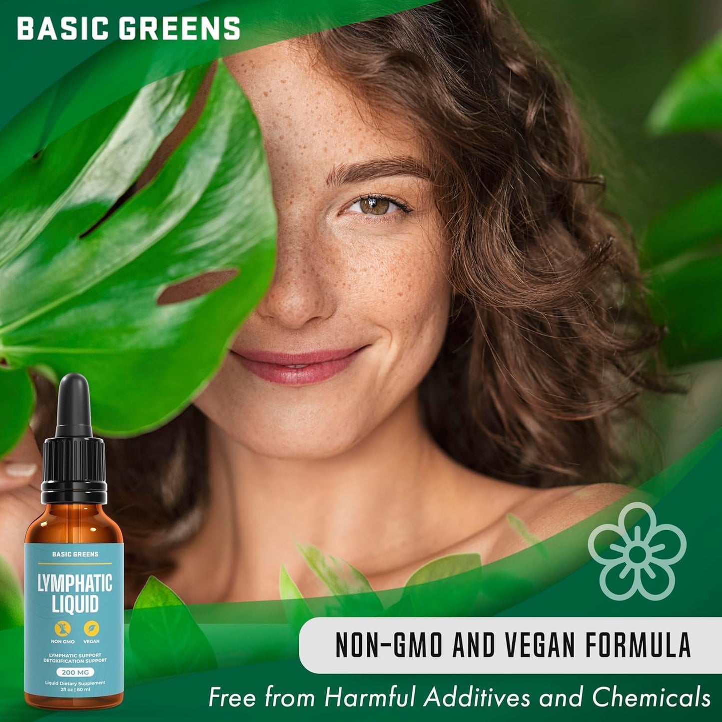 Natural Lymphatic Support Liquid for Immune Boost & Daily Cleanse - Easy-Absorb Formula for Wellness Support - 2 Fl Oz