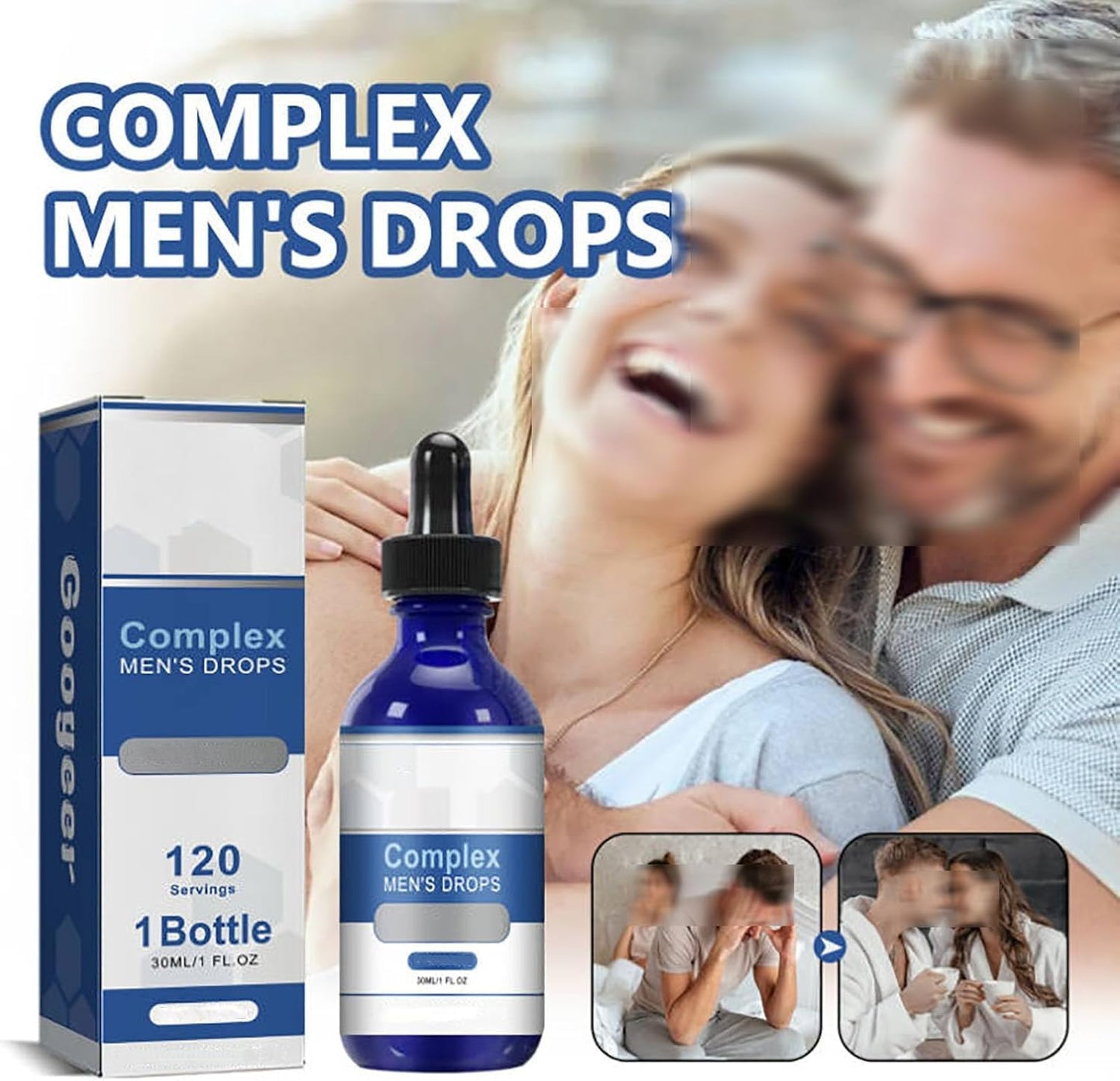 Natural Men's Vitamin Drops for Complex Management - 1 Fl oz