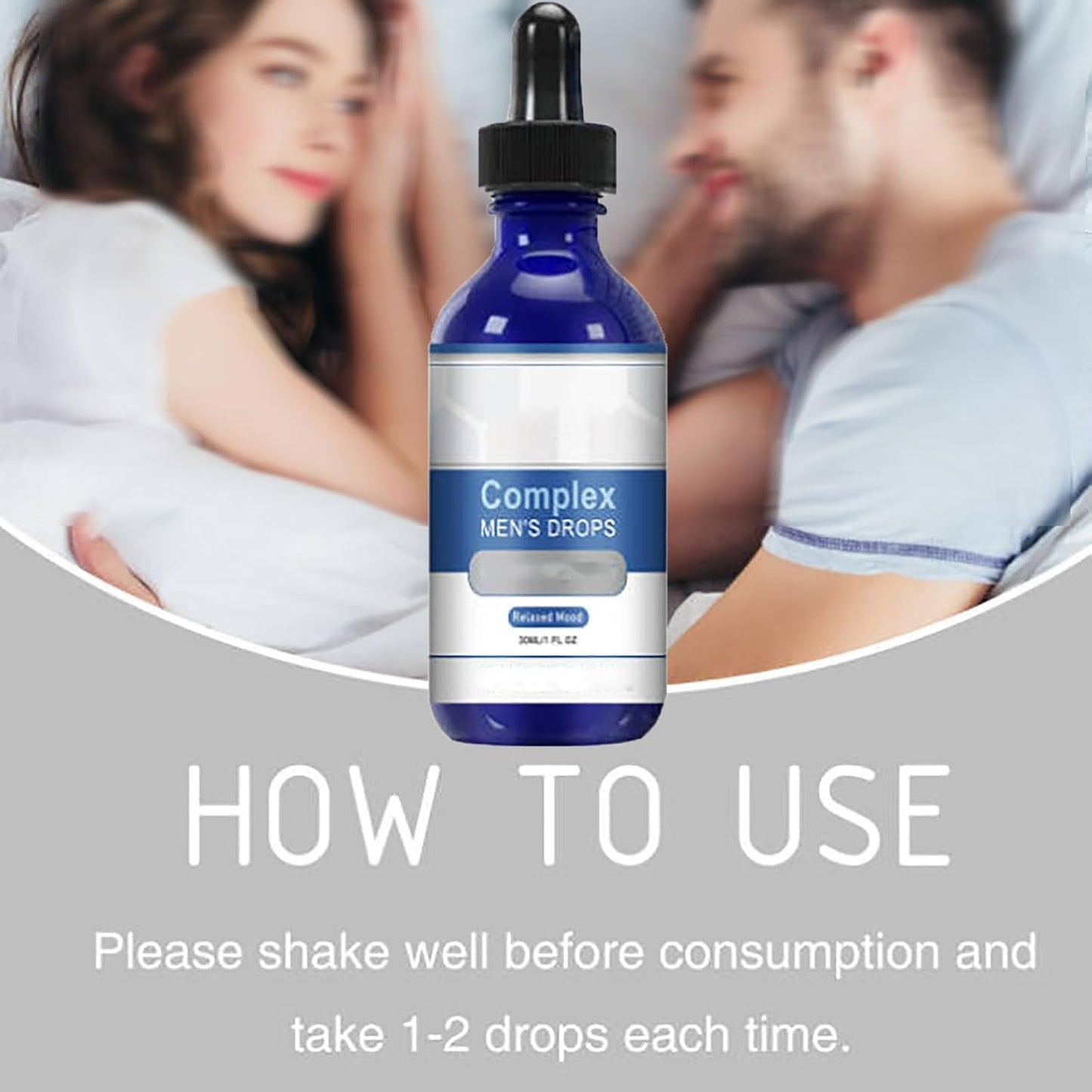 Natural Men's Vitamin Drops for Complex Management - 1 Fl oz
