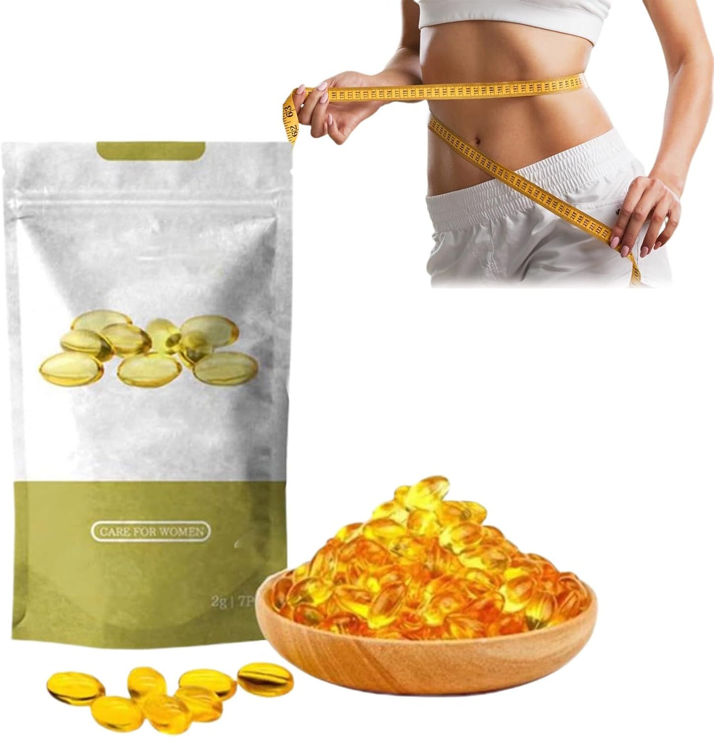 Natural Repair and Slimming Formula Capsules with Bee Toxin Ginger Oil - Huhic Bee Toxin Ginger Oil Formula