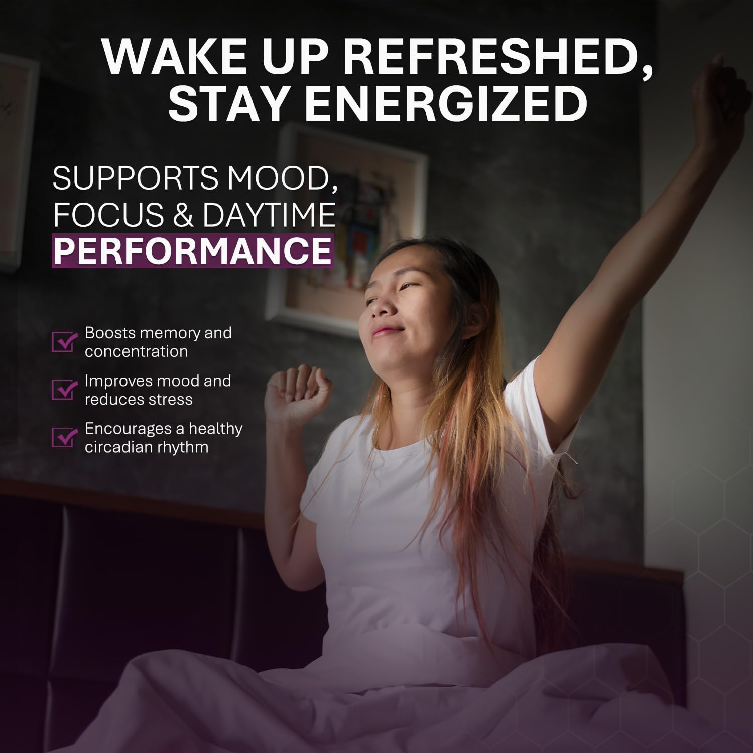 Natural Sleep Aid Supplement with GABA for Restful Sleep - Bedtime Support for Men & Women - Non-Habit Forming Sleep Supplement - 60 Capsules