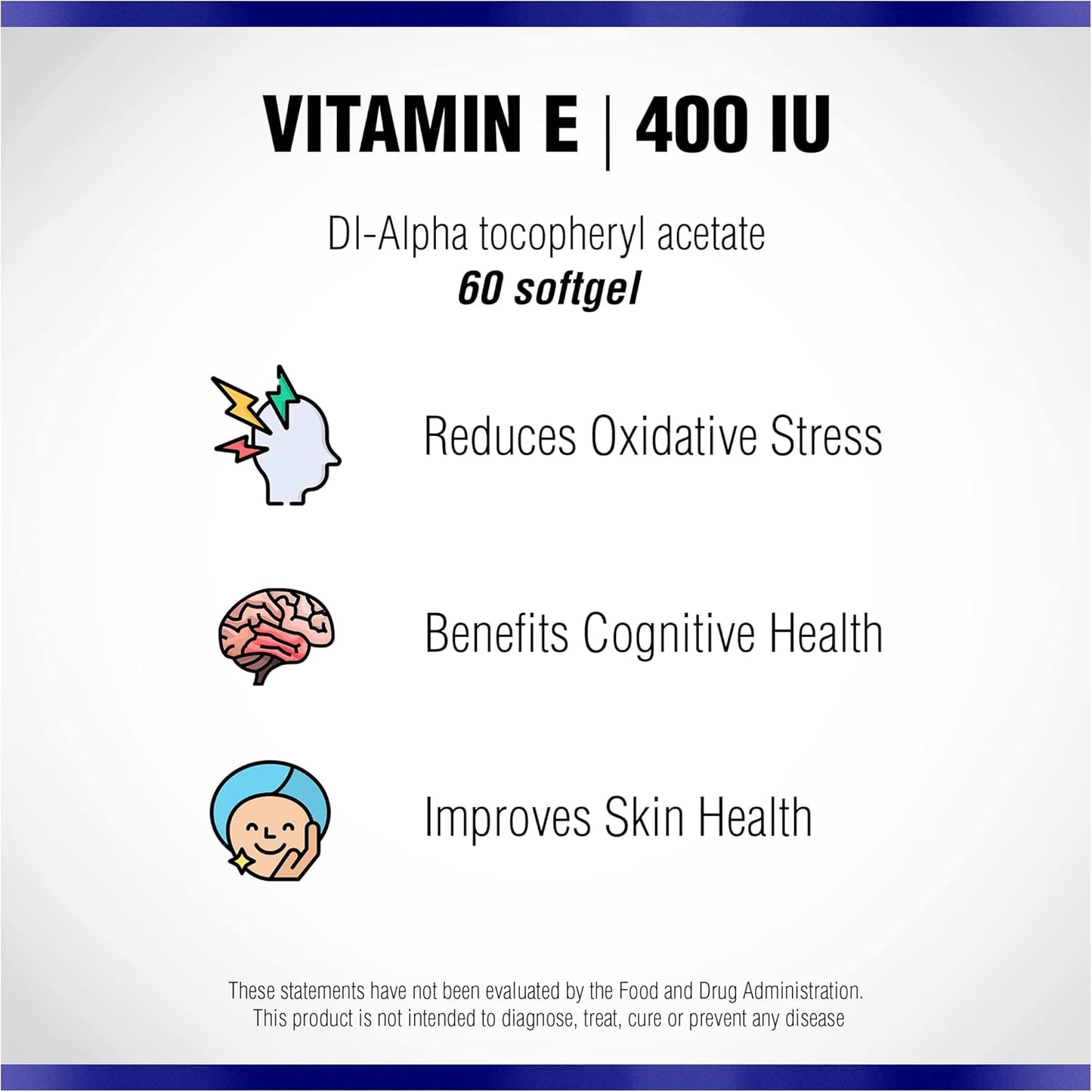 Natural Systems Naturasys Vitamin E Softgels 400 IU - Immune System & Skin Care Support Supplement - Non-GMO & Preservative-Free