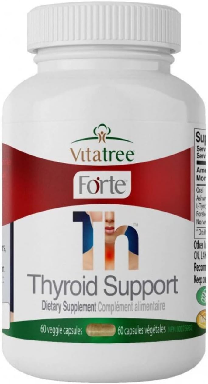 Natural Thyroid Support Supplement by VitaTree - Boost Thyroid Health with Essential Nutrients and Herbs