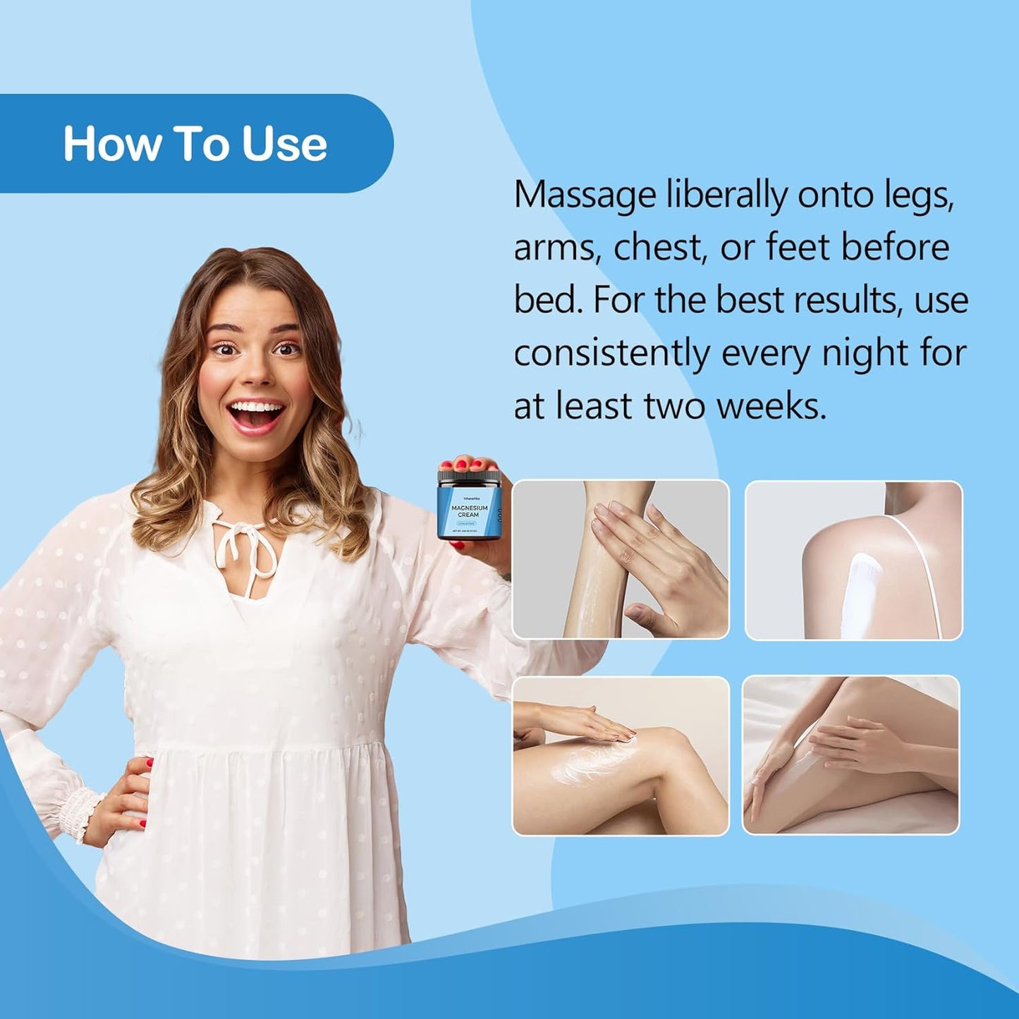 Natural Topical Magnesium Lotion & Spray for Leg Cramps, Sleep, Pain Relief - Safe for Kids - Deep Hydration for Body & Skin Care