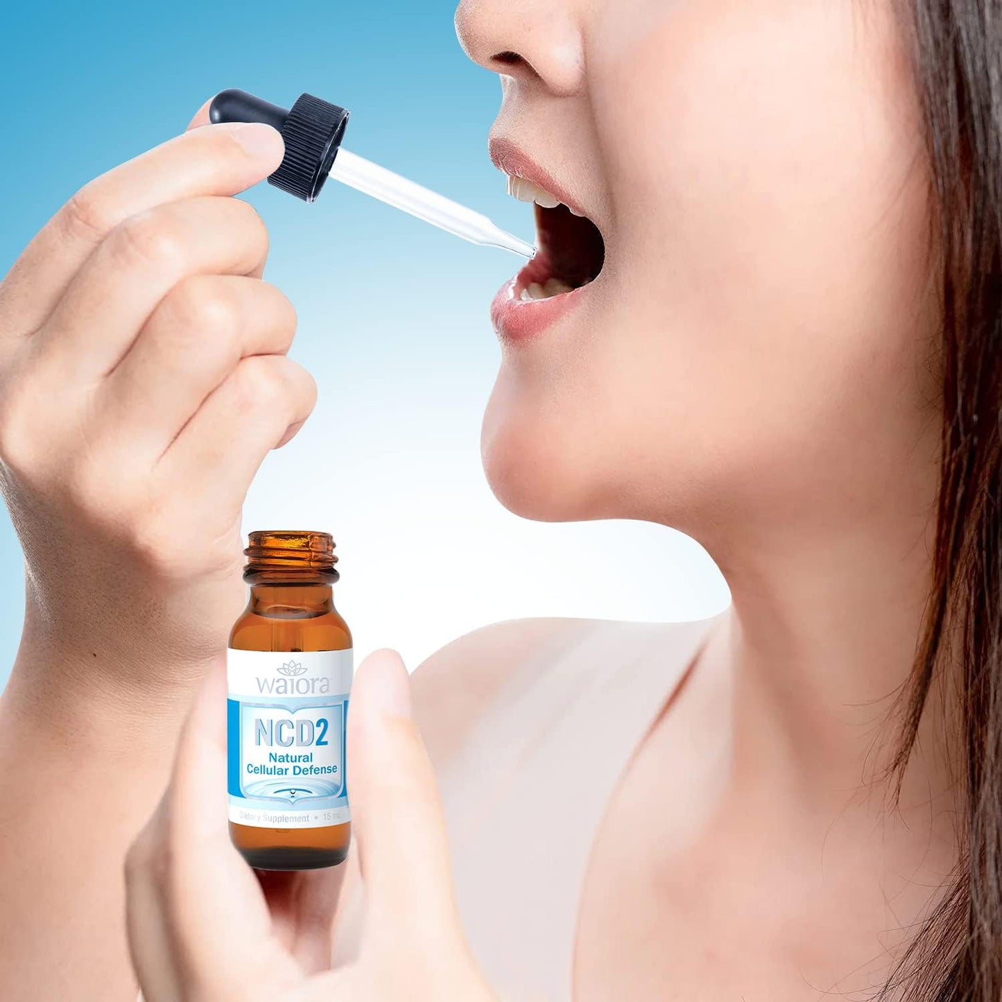 Natural Waiora NCD2 Activated Liquid Zeolite Drops for Immune Support & Body Cleanse - 3 Bottles, 270 Servings, Mix in Food/Drinks