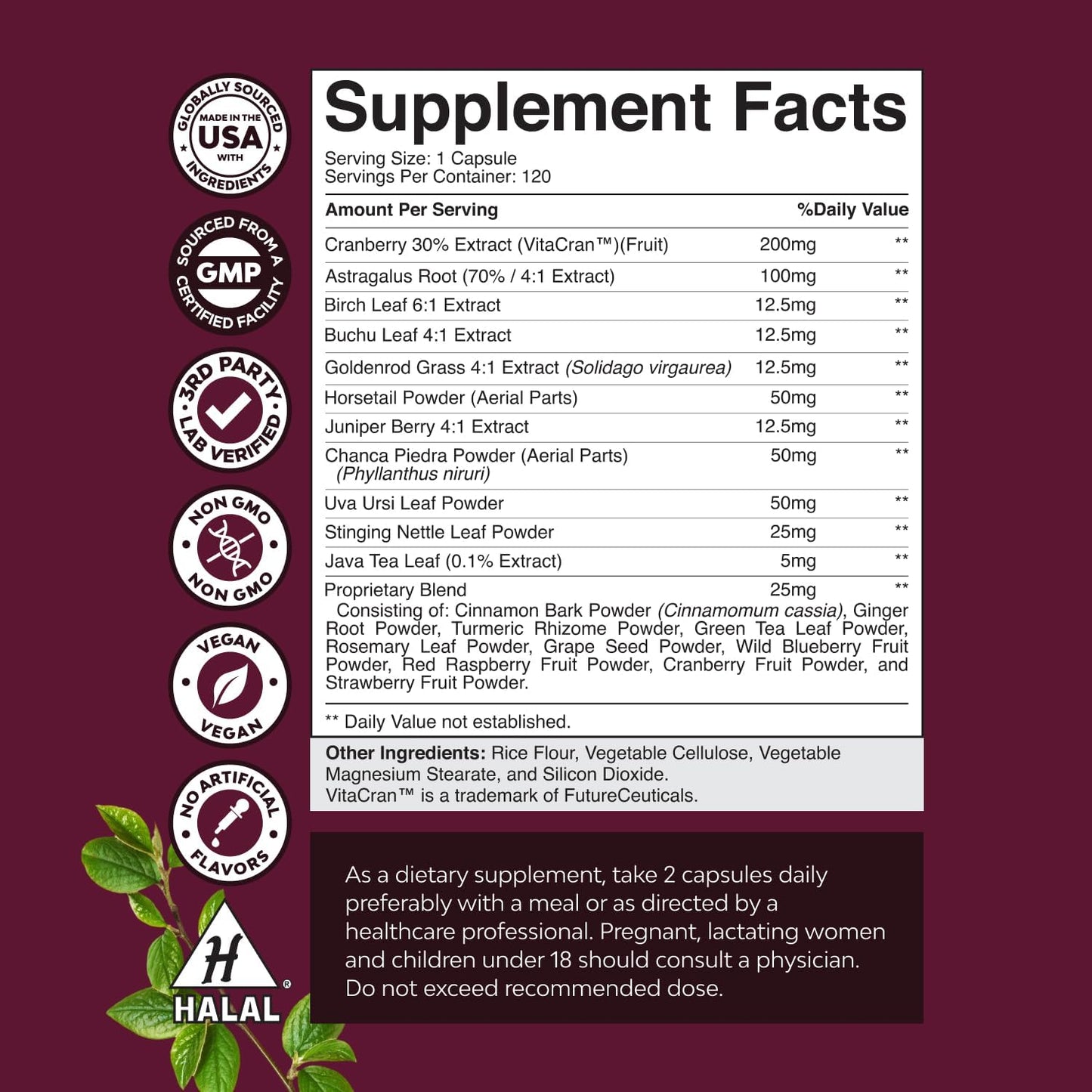 Natural White Kidney Bean Extract Bundle - Digestive Health and Workout Supplement with Cranberry for Kidney and Bladder Support