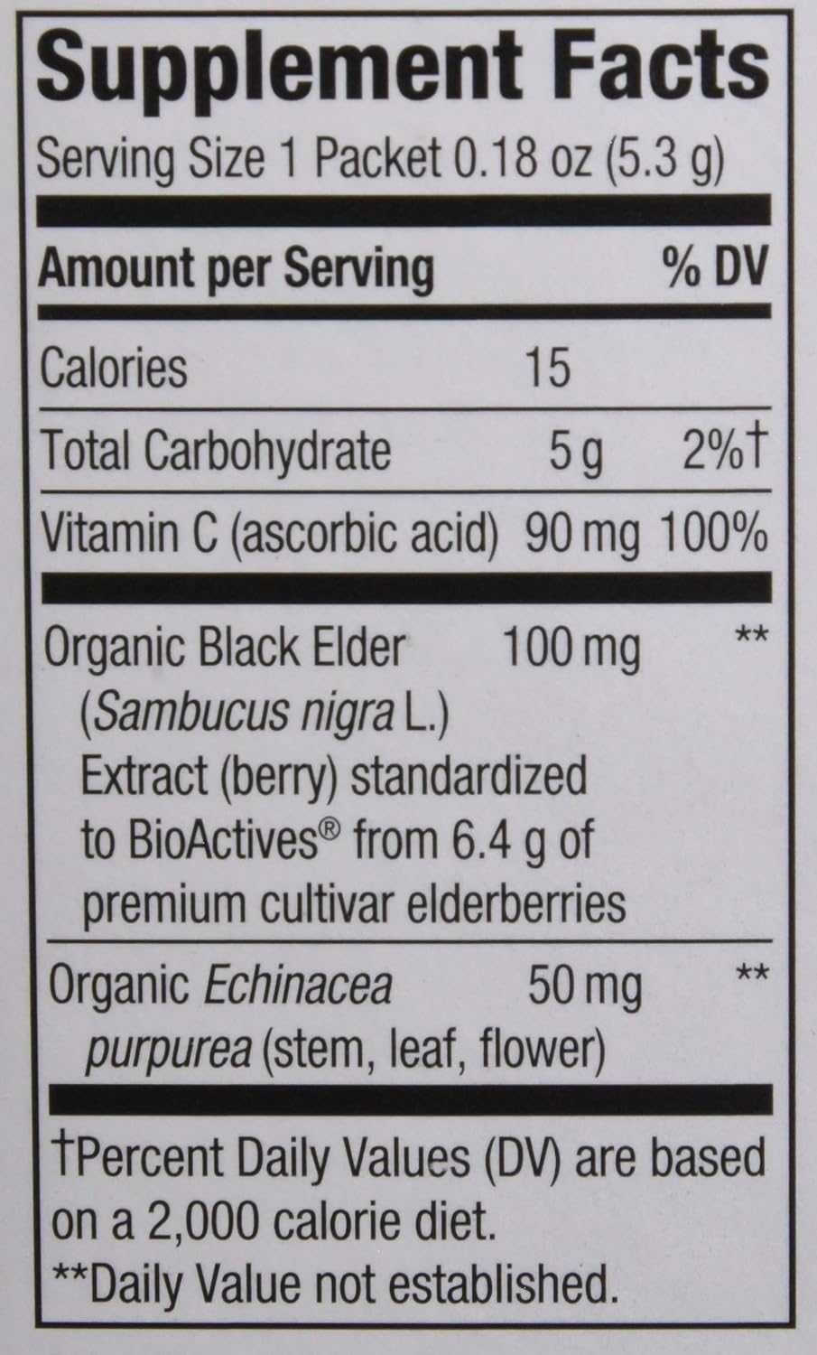 Nature's Way Sambucus Elderberry Hot Drink Mix with Vitamin C & Echinacea - Honey Lemon-Berry Flavor, 10 Count Pack of 12
