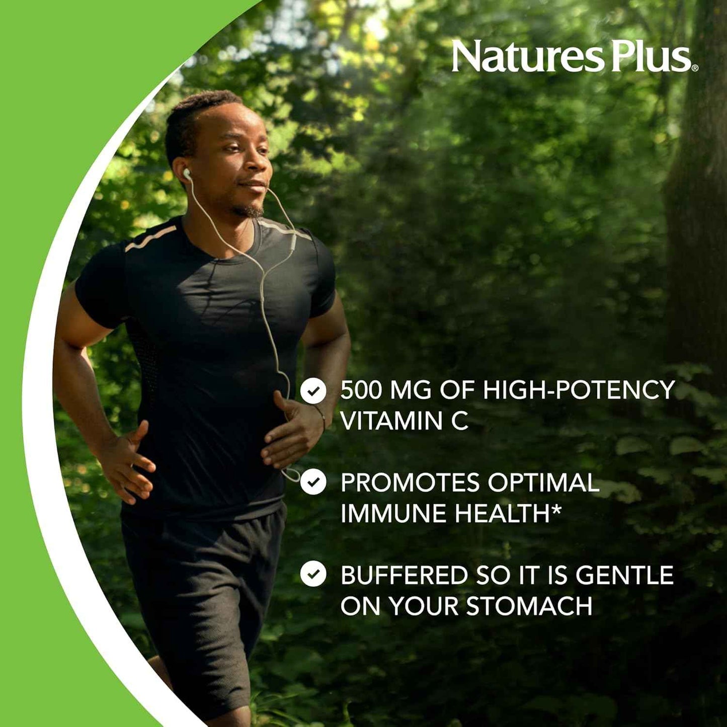 NaturesPlus Orange Juice Vitamin C 500 mg - 180 Chewable Tablets, Pack of 2 - Promotes Optimal Immune Health - Gentle on Your Stomach - Vegan, Gluten Free - 360 Total Servings