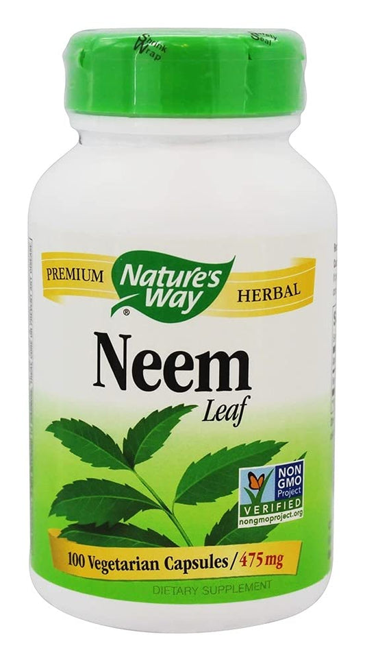 Neem Leaf 100 Vegetable Capsules by Nature's Way - 100 Count