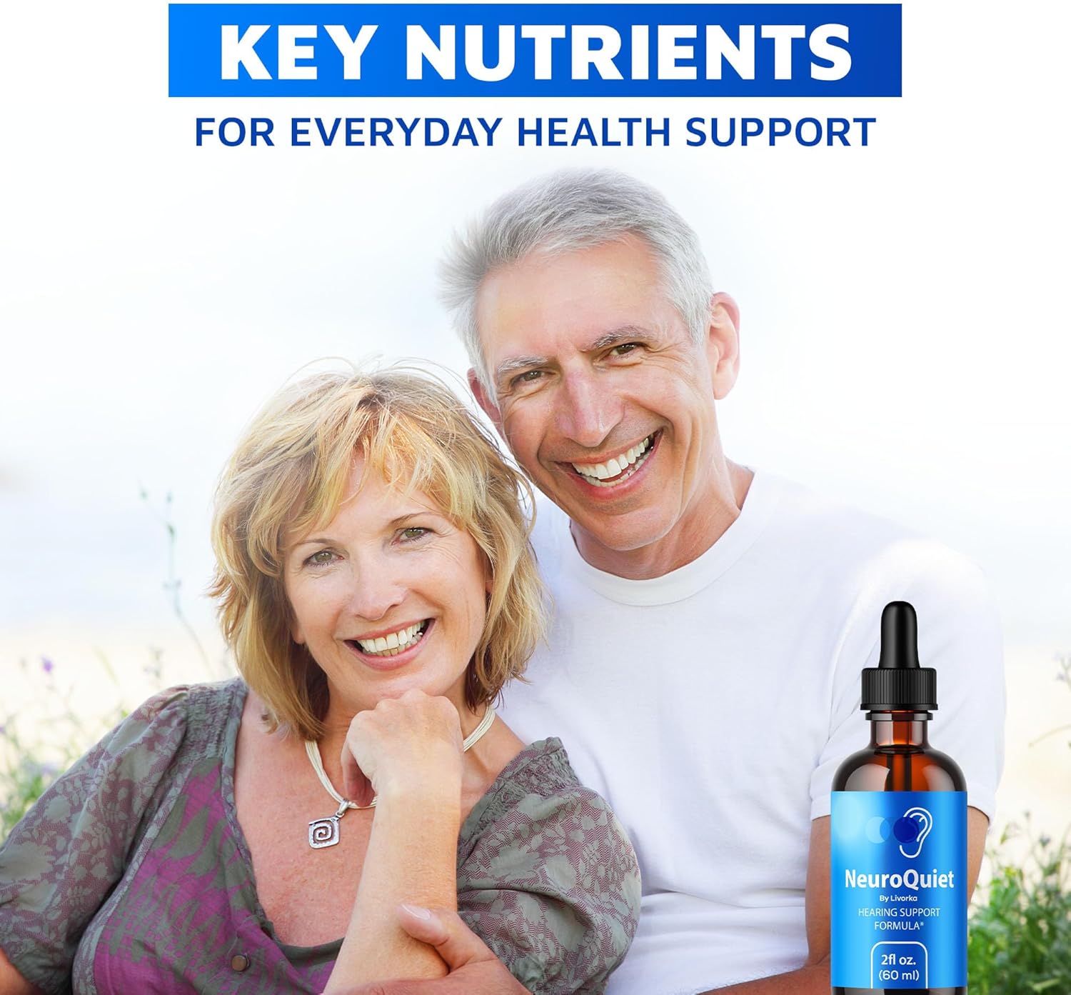 NeuroQuiet Liquid Drops - Advanced Formula for Neuro Support - All Natural Supplement - 30 Day Supply