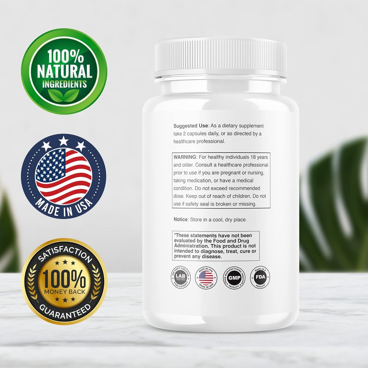 Neurotonix Memory Supplement (5 Pack) for Focus and Memory - Advanced Formula with 300 Capsules