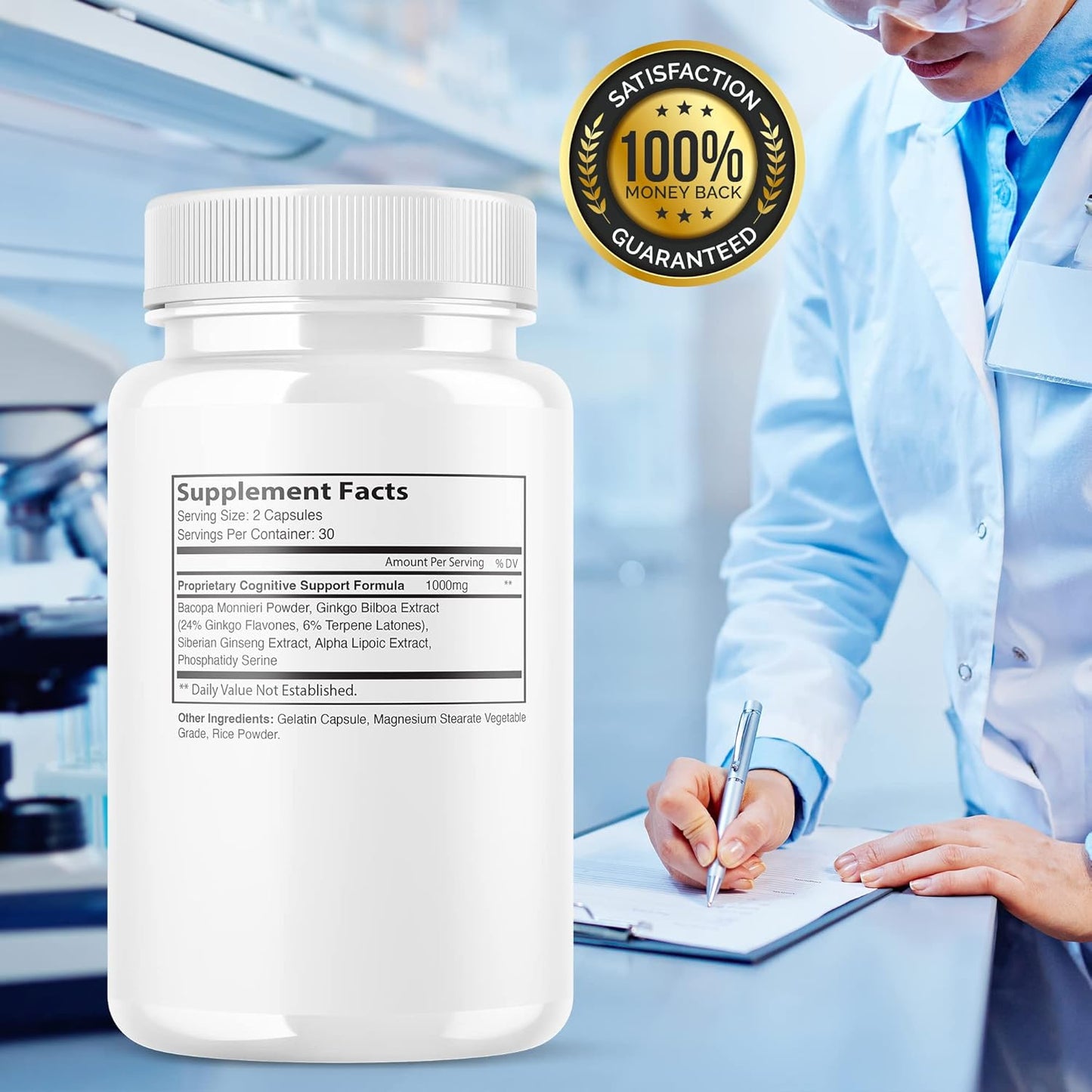 Neurotonix Memory Supplement (5 Pack) for Focus and Memory - Advanced Formula with 300 Capsules