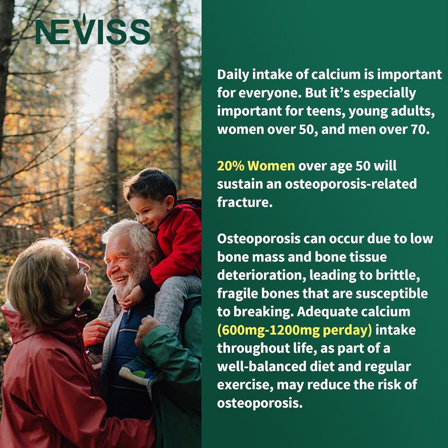 NEVISS Algae Calcium Gummies: Zinc and Magnesium Supplement