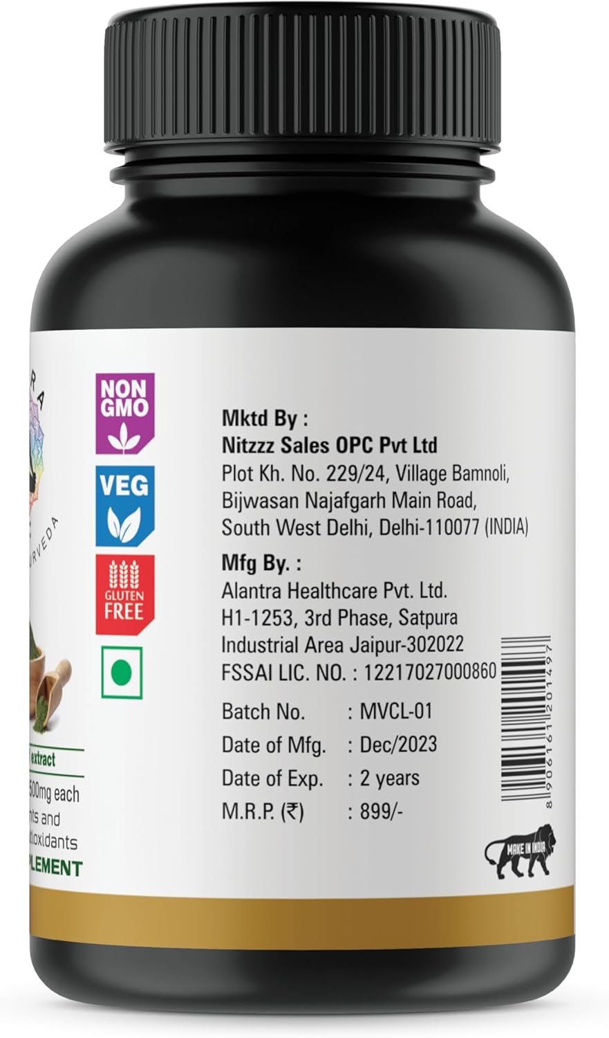 Non-GMO Moringa Powder Capsules - 120 Organic Capsules for Energy, Metabolism, and Immune Support - XTRAKT Green Superfood