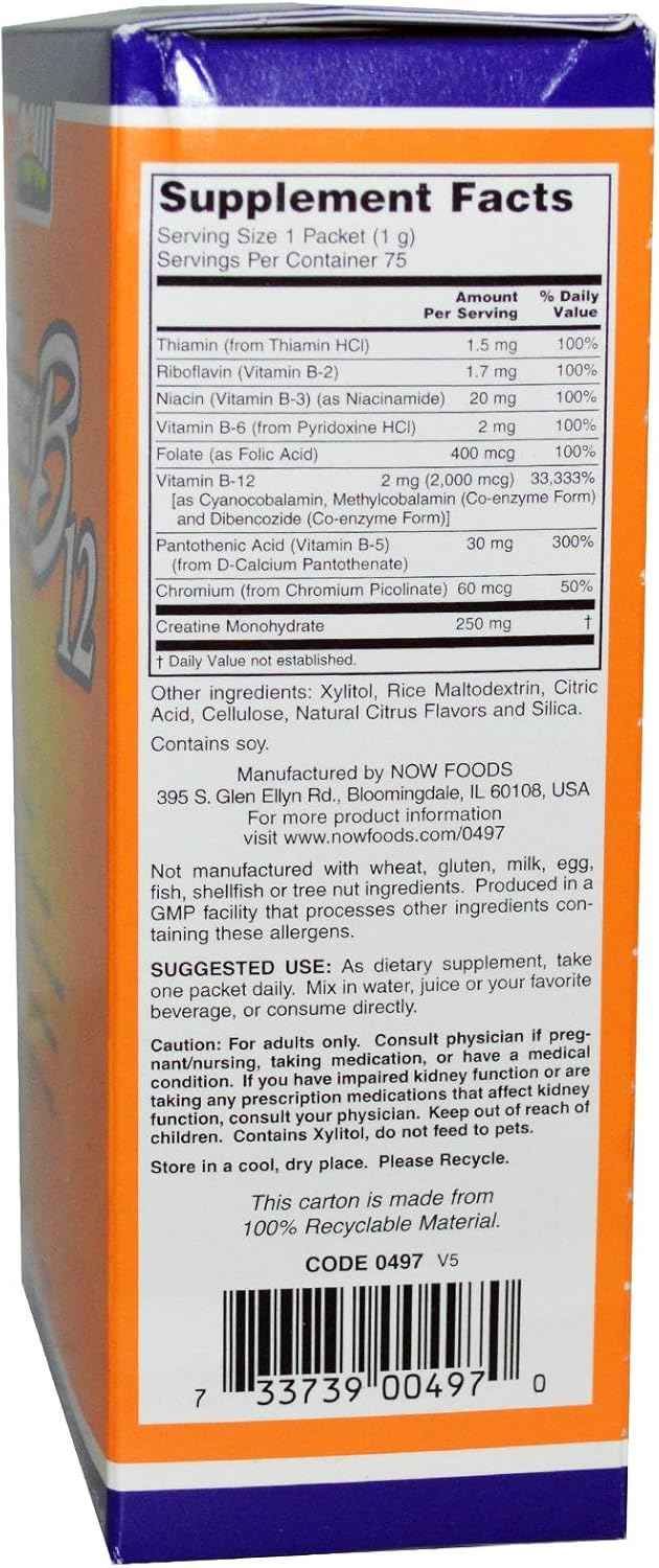 Now Foods - B-12 Instant Energy Packets 75/Box