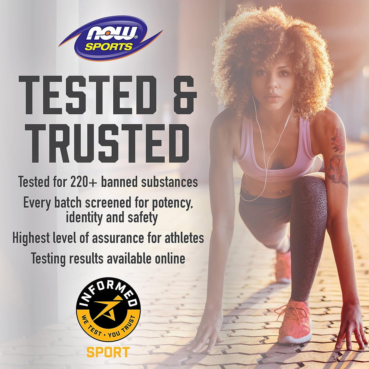 NOW Foods BCAA Blast Powder with 5g BCAA, 100mg Caffeine, Tropical Punch Flavor - 600g