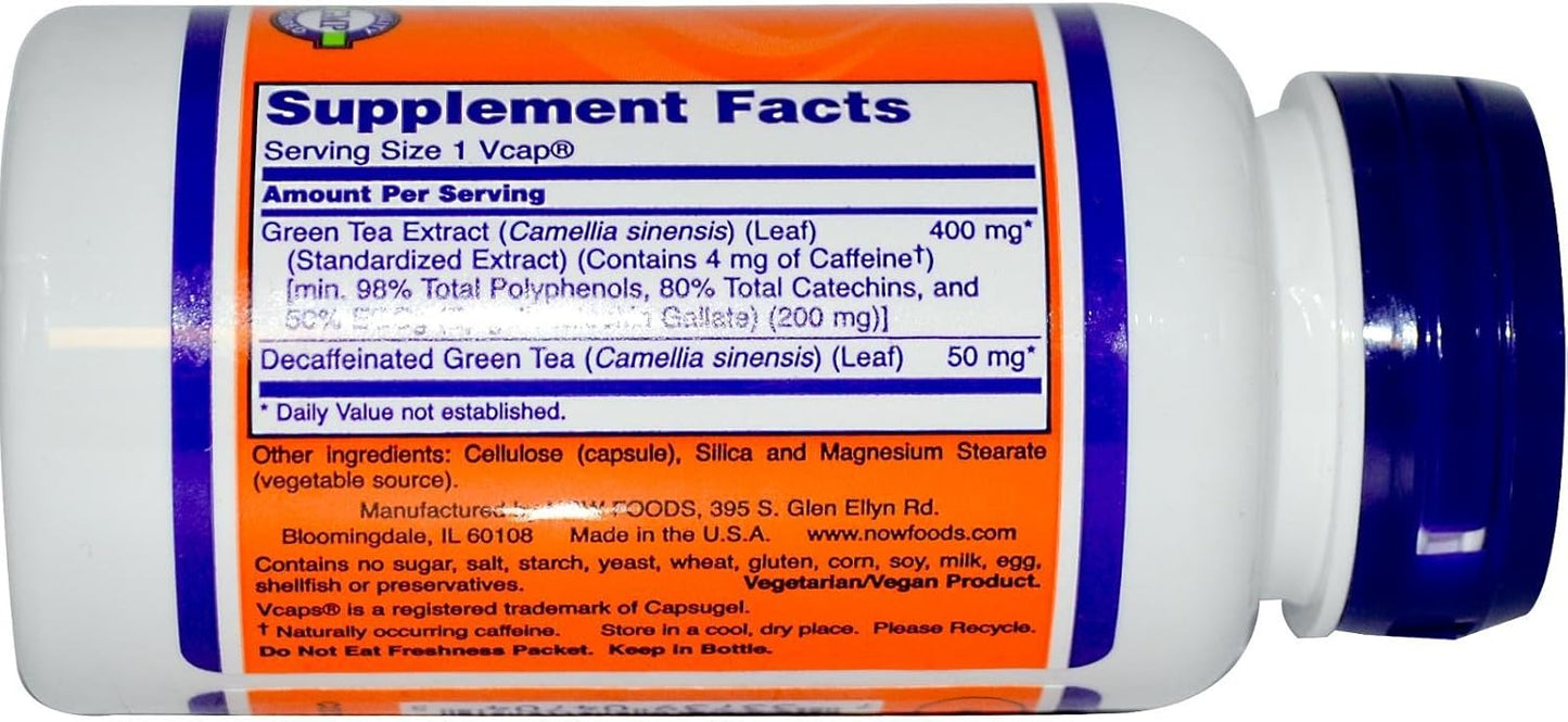 Now Foods Egcg Green Tea Extract - 180 Vcaps, Pack of 2 for Antioxidant Support