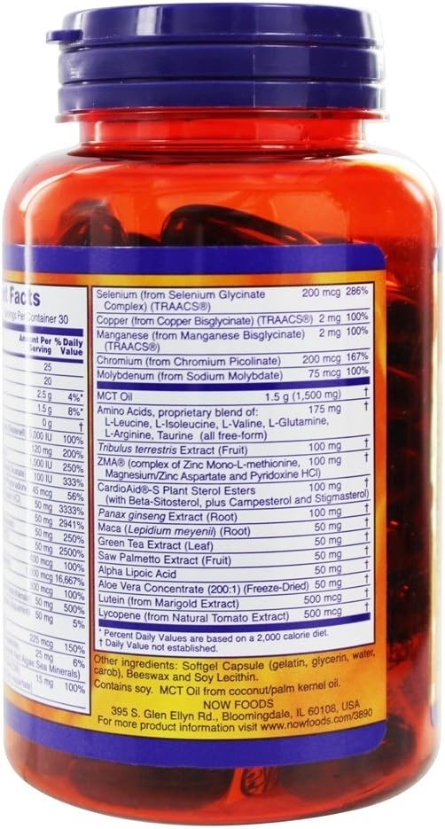 NOW Foods Men's Extreme Sports Multi 90 Softgels - High-Performance Multivitamin for Active Men