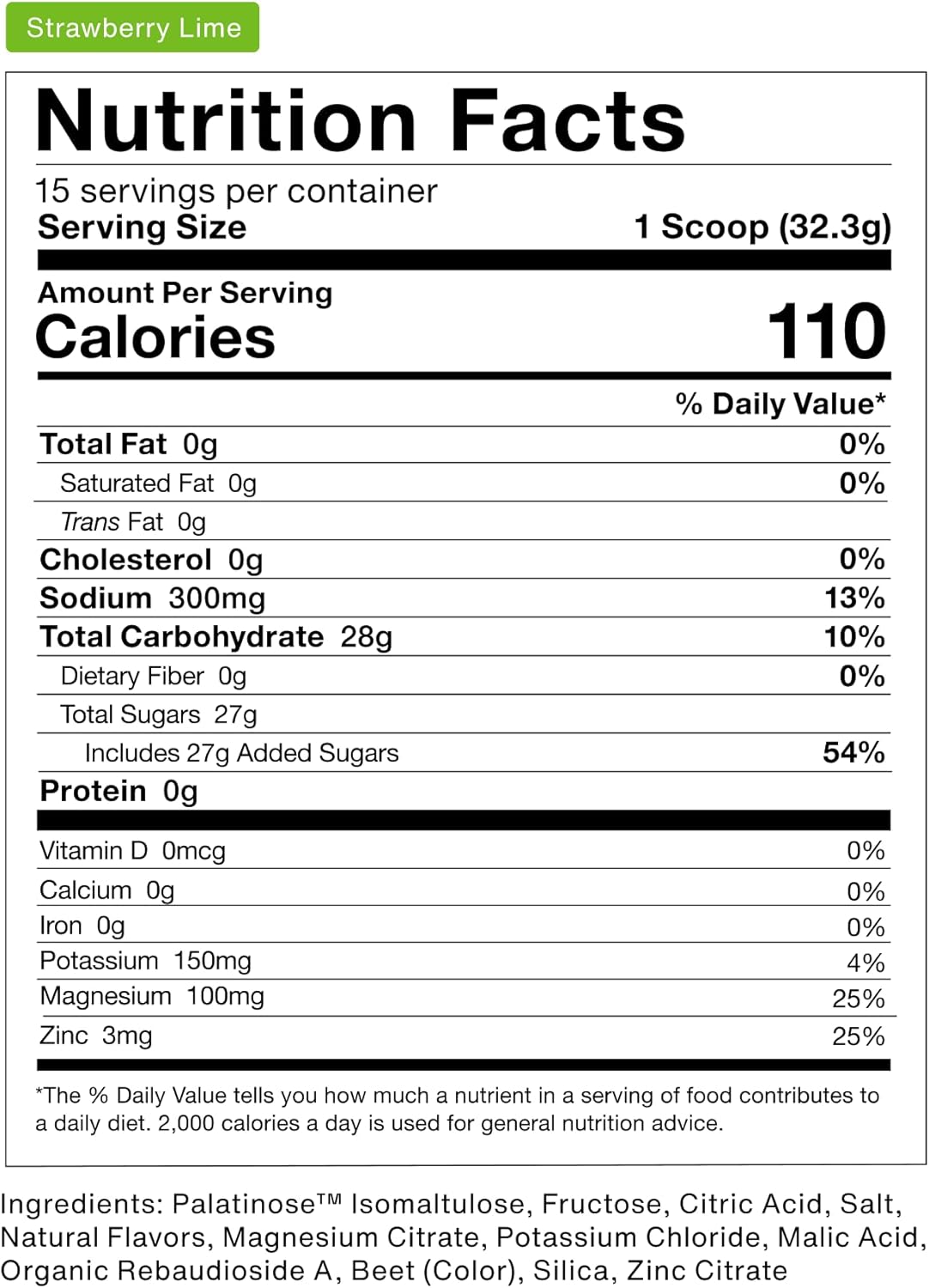 NSF Certified Intra-Workout Hydration Powder - Fuel Carbs & Electrolyte Drink Mix for Sustained Energy - Gluten-Free, GMO-Free - 15 Servings, Strawberry Lime