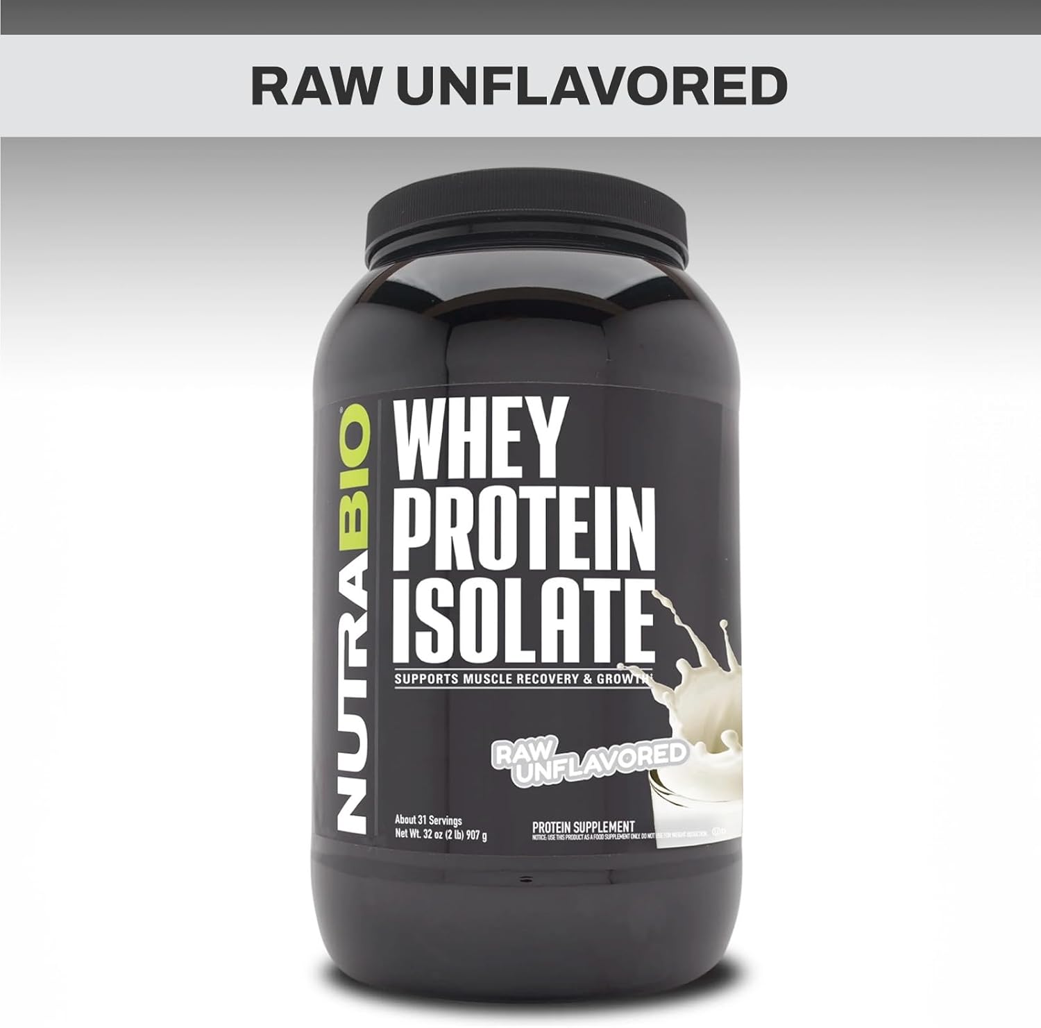 NutraBio Creatine Monohydrate & Whey Protein Isolate Bundle for Muscle Energy, Growth, Recovery, and Strength - 300g Unflavored Supplement Pack