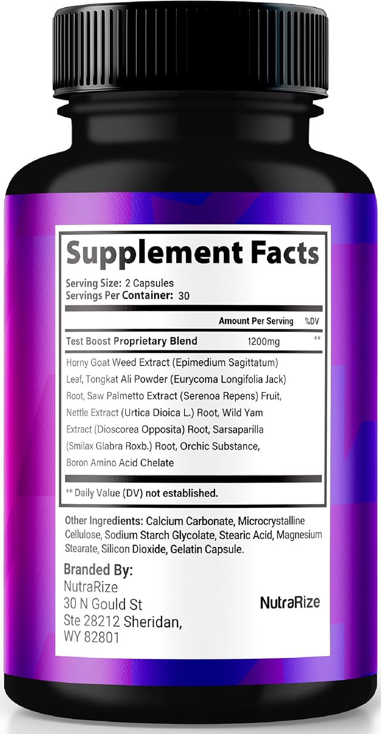 NutraRize Erogenix Capsules (5 Pack) - Natural Supplement for Maximum Performance and Long-Lasting Energy - 300 Capsules
