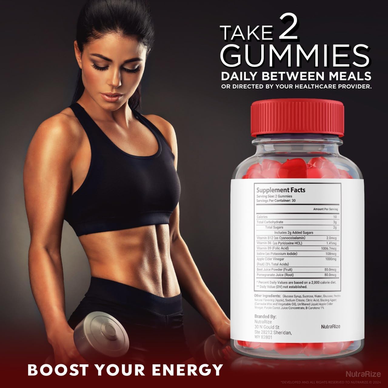 NutraRize KetoKandies: Maximum Strength Keto + ACV Gummies for Slimming Formula (60 Gummies)