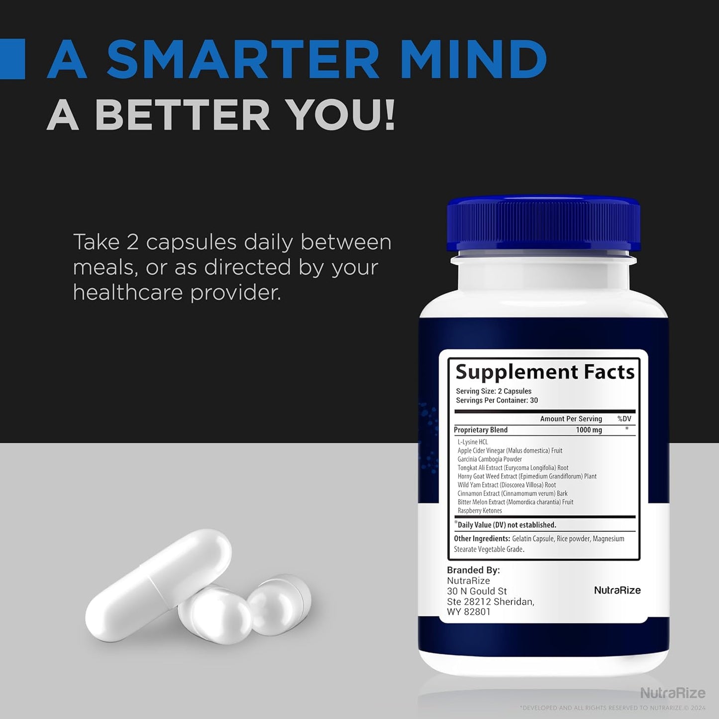 NutraRize MemoForce Capsules - Enhance Memory, Focus, & Concentration for Cognitive Health - Official Reviews - 60 Pills