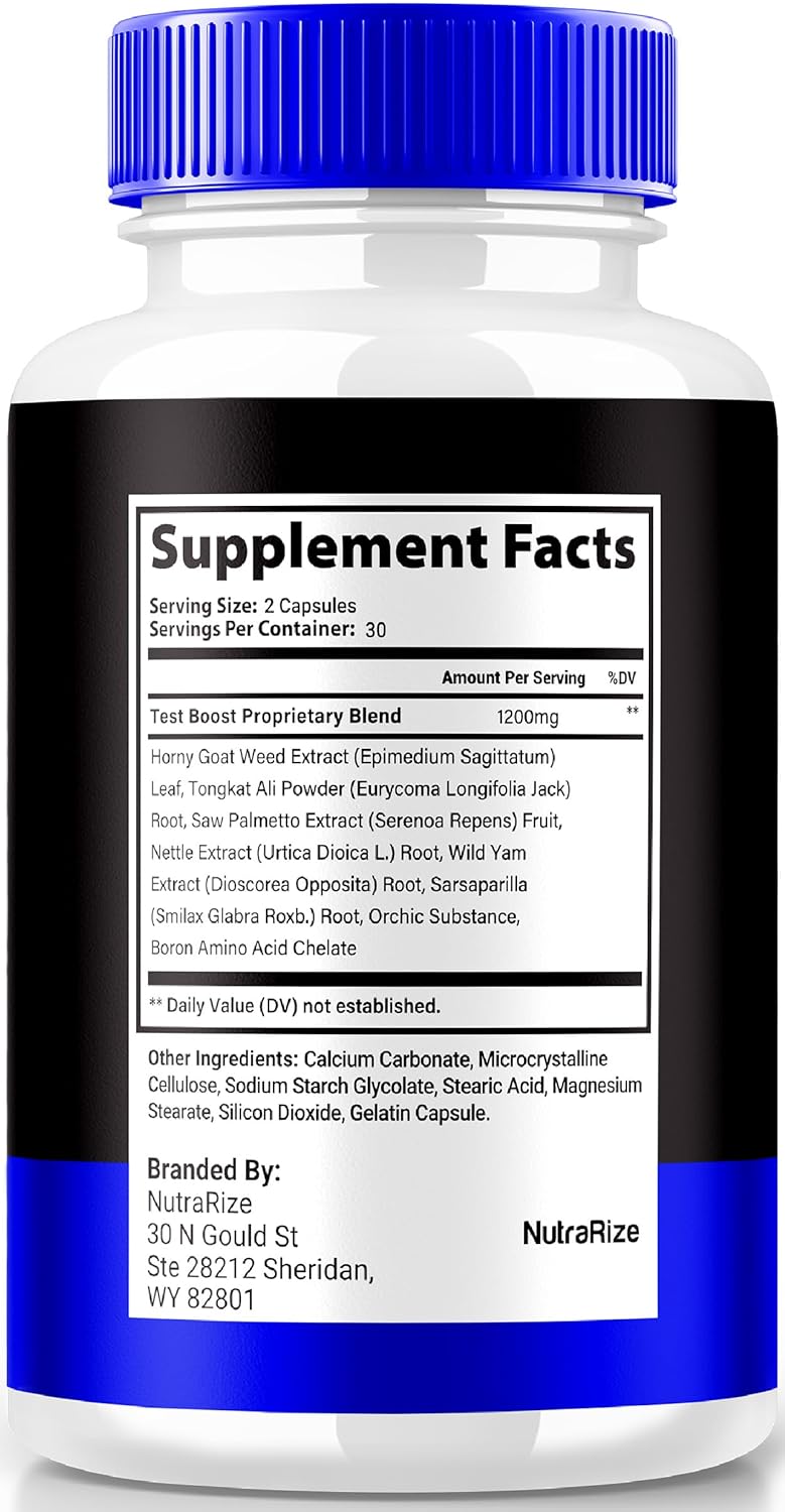 NutraRize Nitric Boost Ultra Capsules (2 Pack) - Official Powder Formula in Capsule Form for Active Lifestyle Support - All Natural Supplement for Purple Multivitamin Review