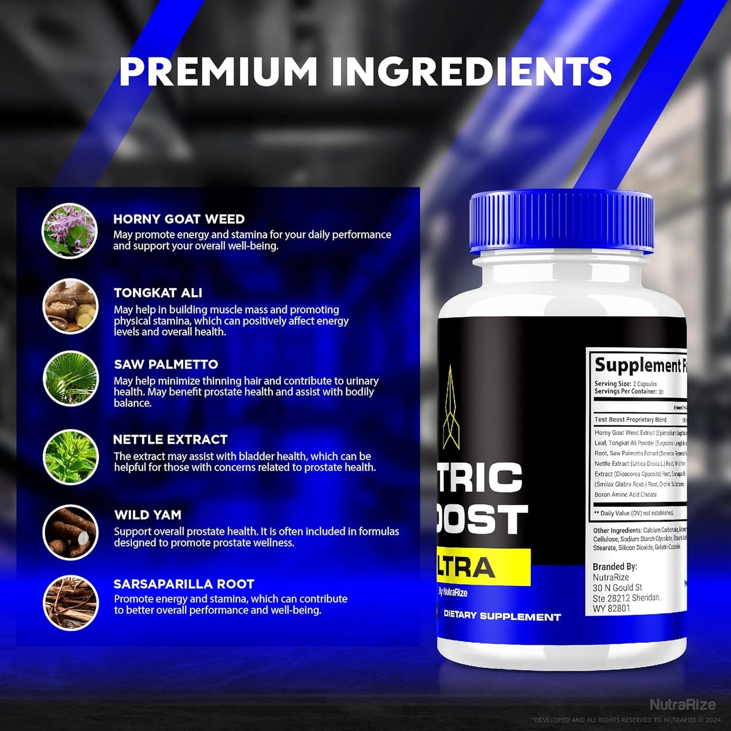 NutraRize Nitric Boost Ultra Capsules (2 Pack) - Official Powder Formula in Capsule Form for Active Lifestyle Support - All Natural Supplement for Purple Multivitamin Review