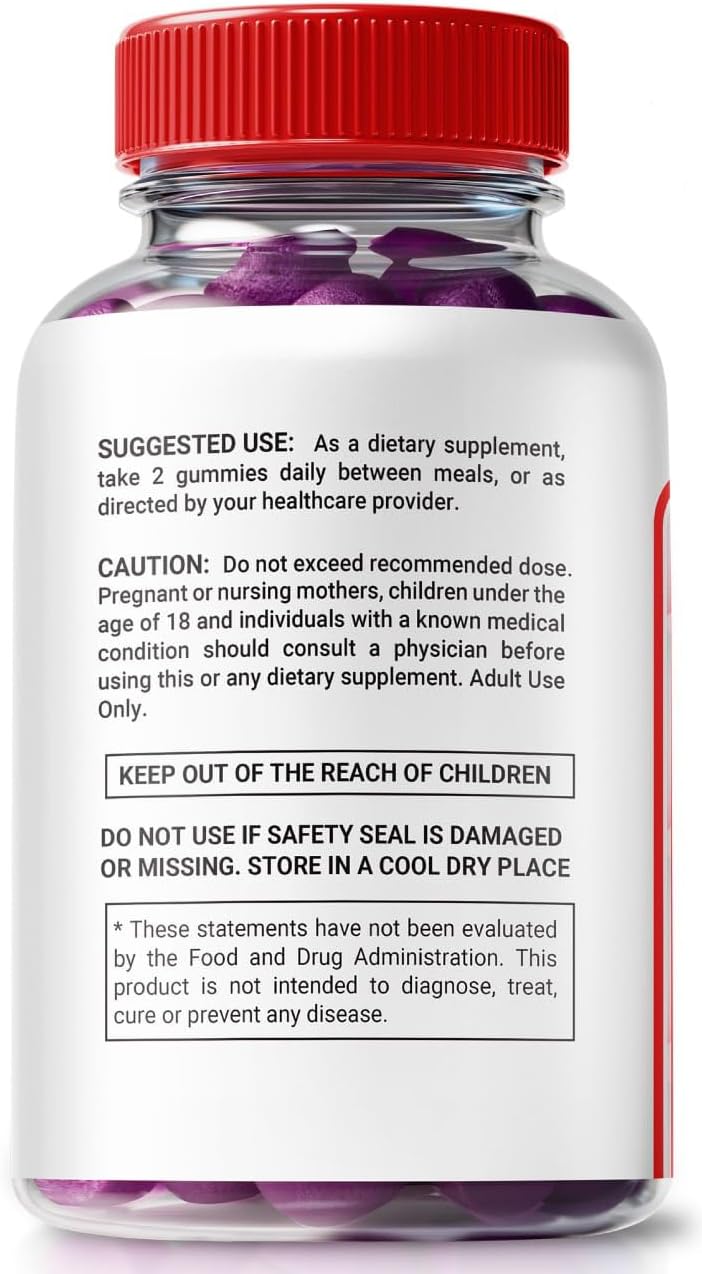 NutraRize Nitro Fuel X Gummies - Men's Performance & Health Supplement with All Natural Ingredients (60 Gummies)