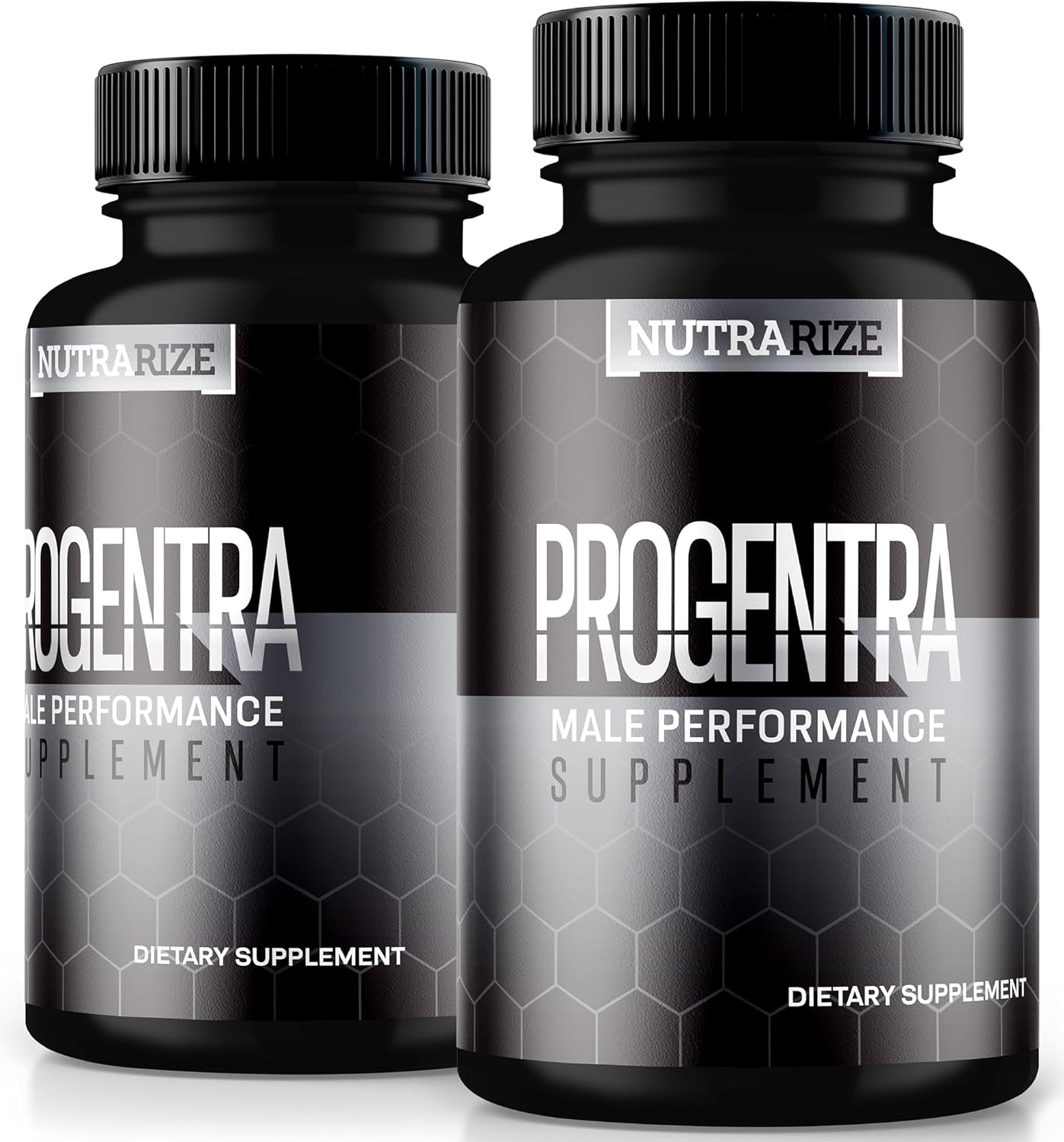 NutraRize Progentra Pills 2-Pack - All Natural Supplement for Muscle Mass, Endurance, Holistic Health - Official Capsulas Reviews Included (120 Capsules)