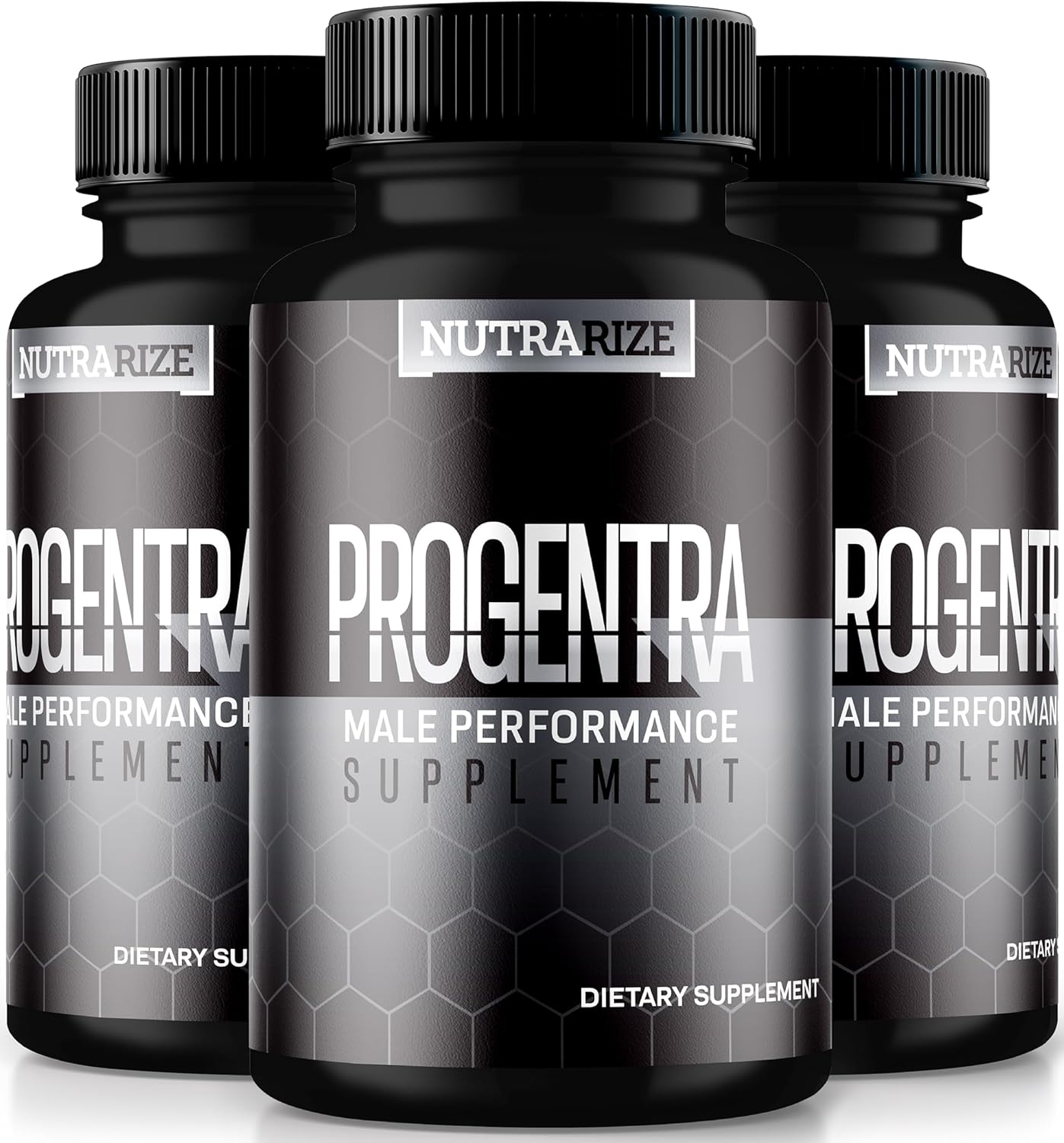 NutraRize Progentra Pills 3 Pack - Natural Supplement for Muscle Mass & Endurance - Official Capsulas Reviews - 180 Capsules