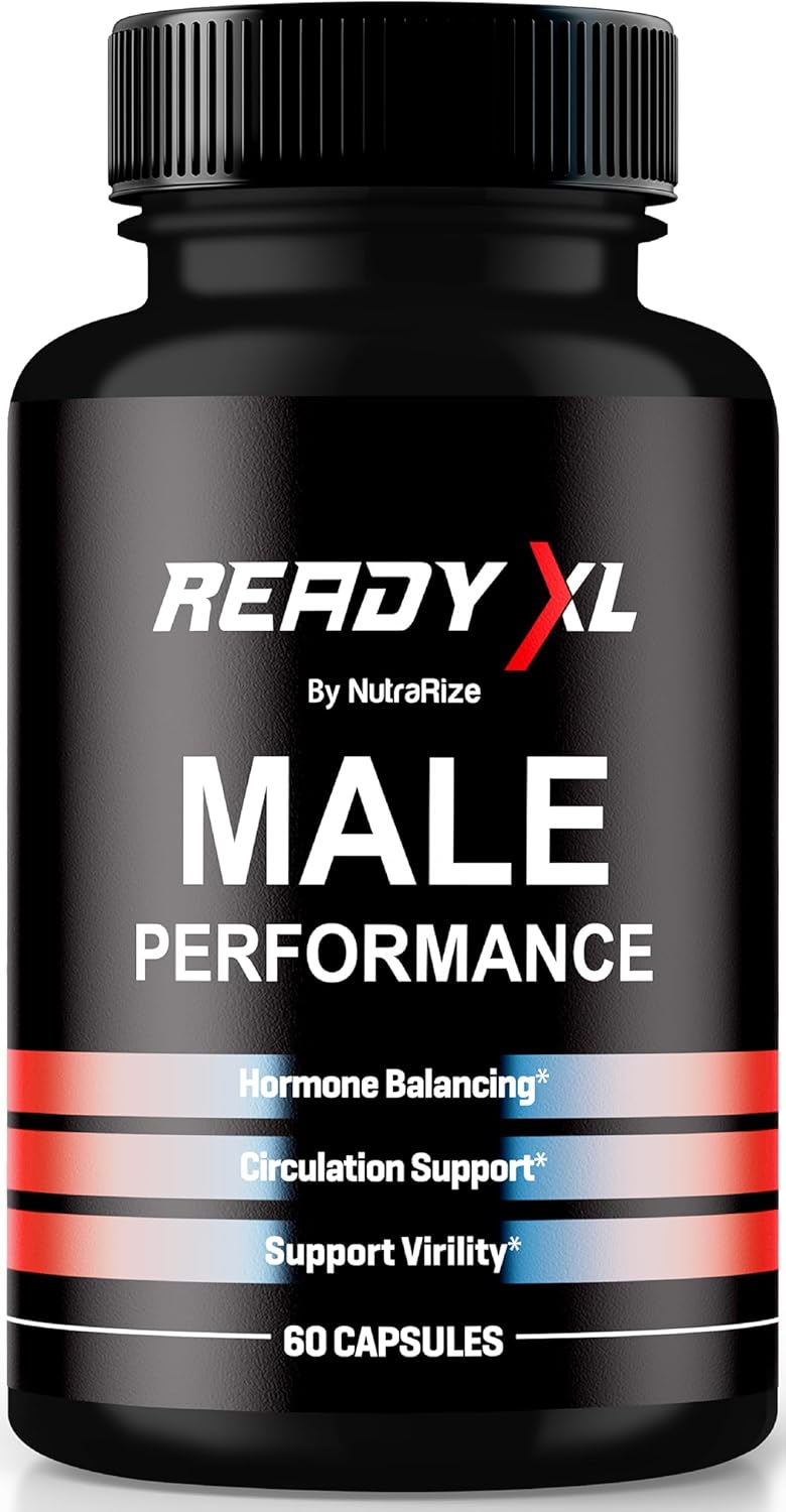 Official ReadyXL Male Capsules - Premium All-Natural Multivitamin Formula for Men's Health and Performance (60 Capsules)