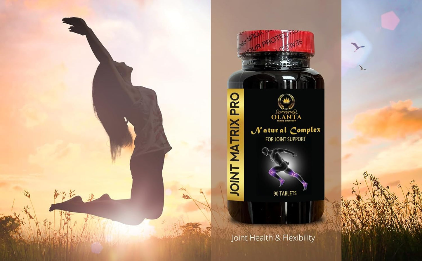 OLANTA TRADE SOLUTION Joint Matrix PRO Complex - msm Powder Joint Health Supplement for Back, Knees & Hands - 1 Bottle