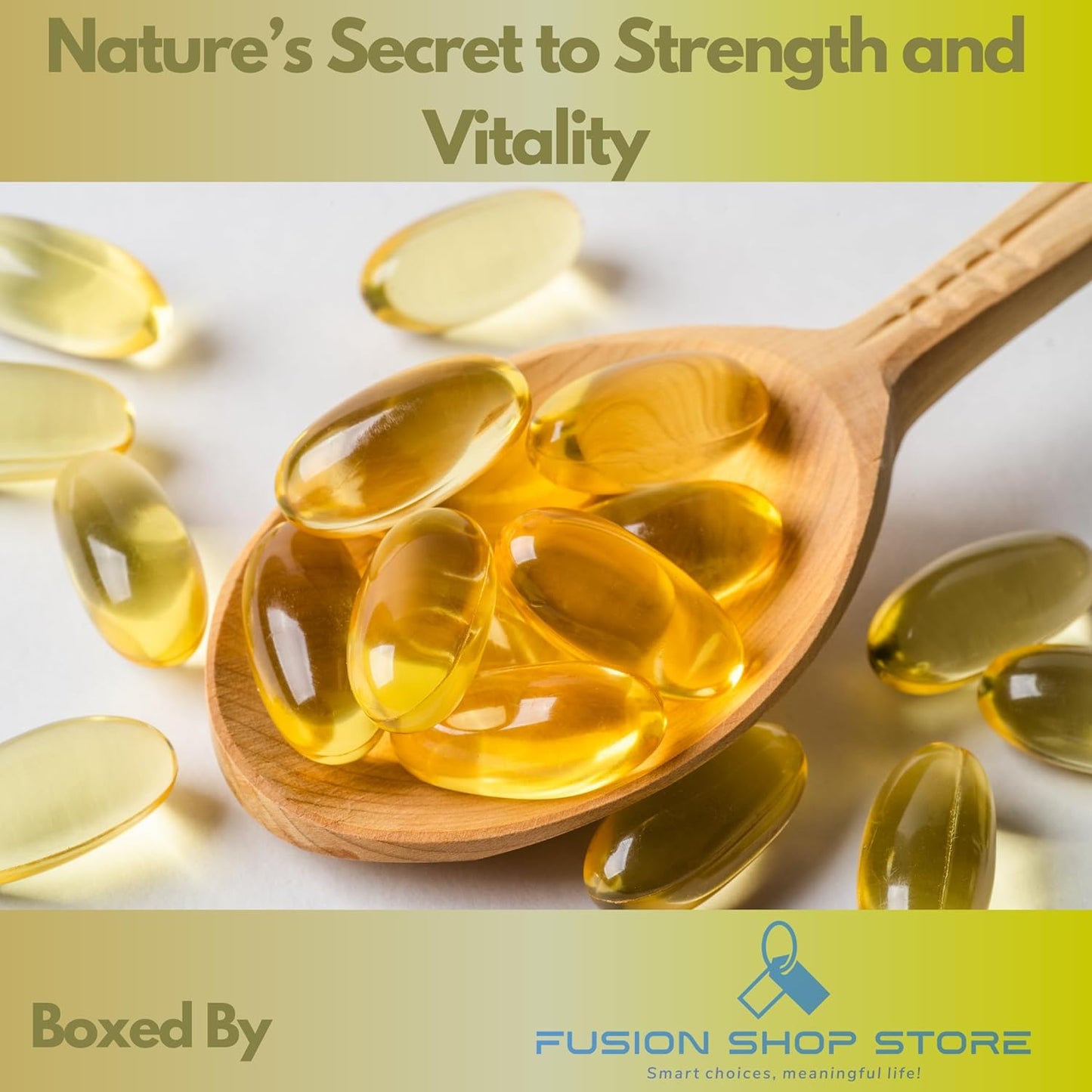 Omega-3 Fish Oil Softgels 1000mg (60 Count) - Fusion Shop Store