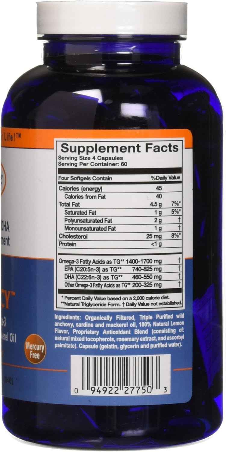 Omega Sufficiency Lemon 240 Capsules