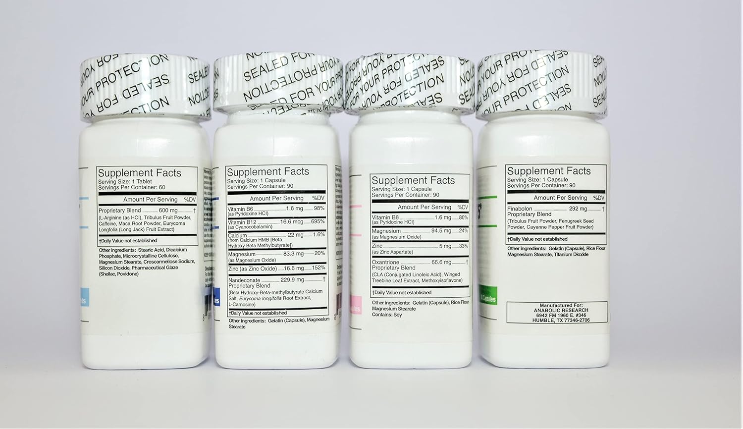 One Month Supply Anabolic Research Power Stack Test Support System with Test-600x, Deca 200, VAR 10, and Tren 75