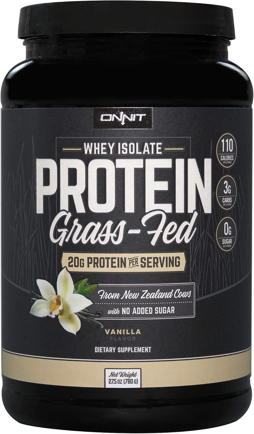 Onnit Nootropic and Sports Nutrition Bundle - Alpha Brain (90ct) and Grass Fed Vanilla Whey Protein