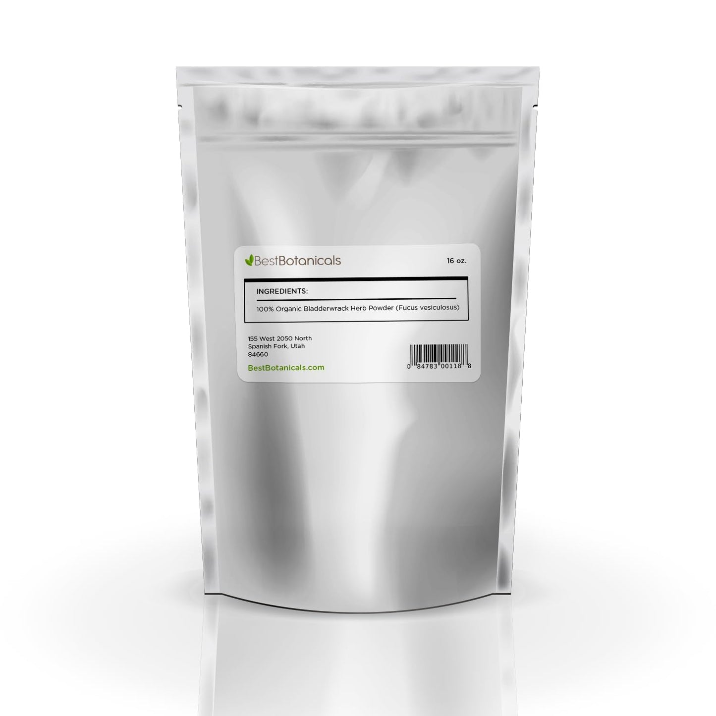 Organic 16 oz. Best Botanicals Bladderwrack Herb Powder - Premium Quality Supplement