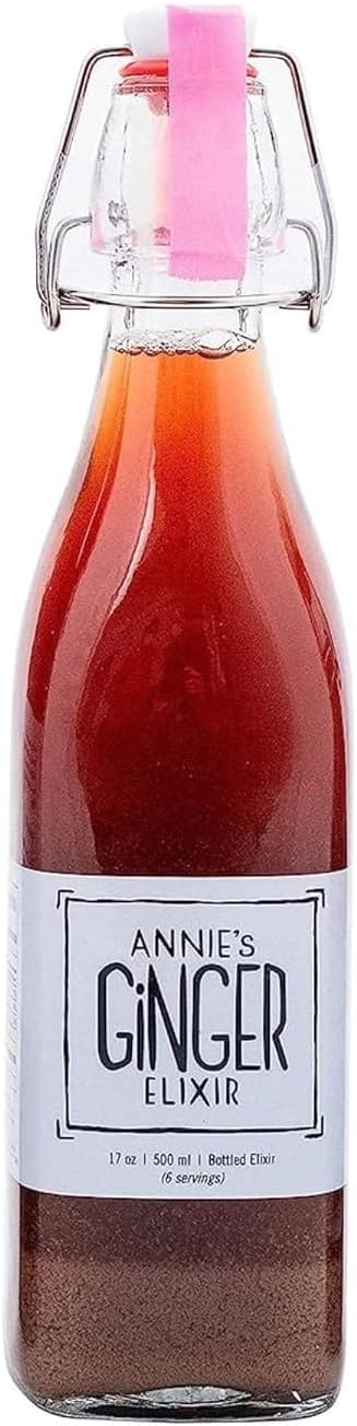 Organic 17oz Ginger Elixir Shot for Digestive Cleanse and Immune Defense, Non-GMO Wellness Tonic