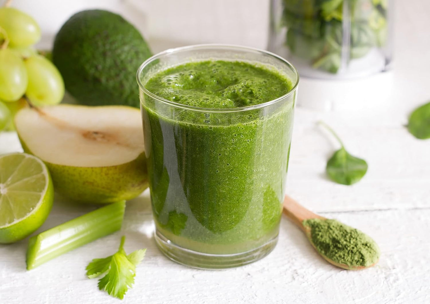 Organic Alfalfa Powder 1.5 lbs - Non-GMO, Raw Dried Leaves for Baking, Juices, Smoothies, Tea, Drinks - High Fiber & Protein