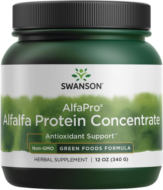 Organic Alfalfa Protein Concentrate Powder, Non-GMO, 12 oz (340g) - Swanson Alfapro