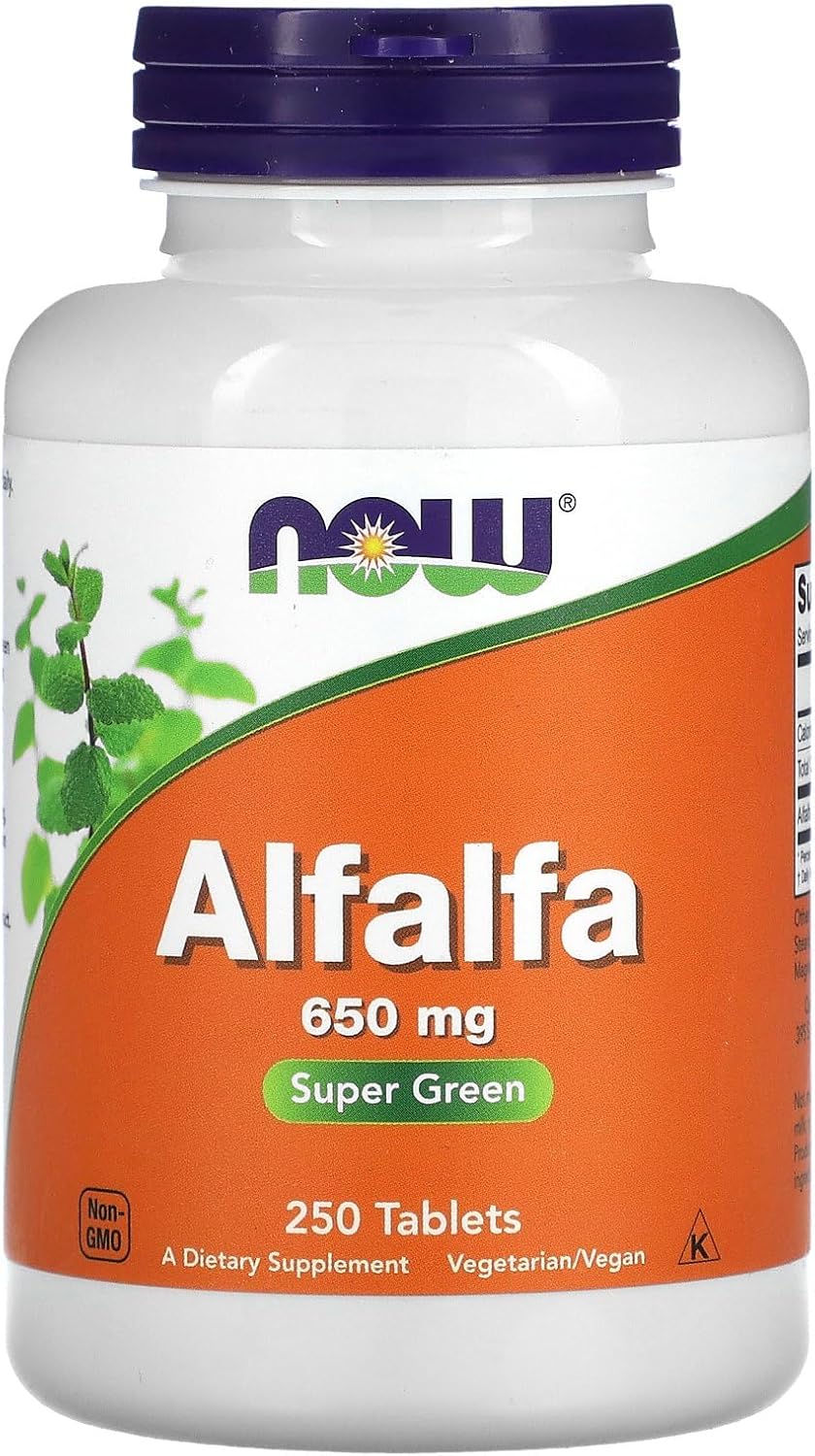 Organic Alfalfa Tablets - 250 Count by Now Foods