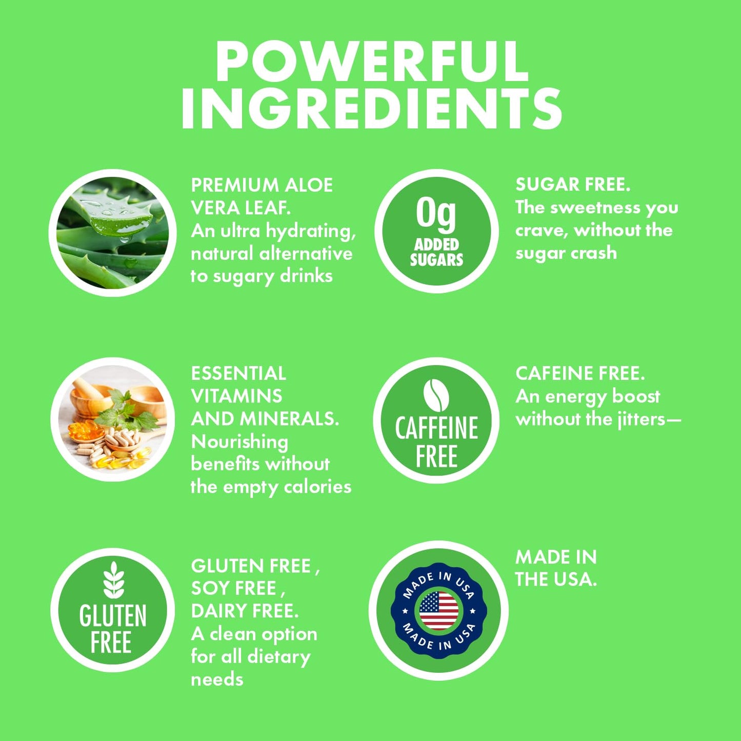 Organic Aloe Vera Powder Drink Mix - Hydration Booster with Pure Aloe Juice - Delicious Hibiscus Flavor - Antioxidant Rich - Made in USA - 40 Servings Per Canister (4 Pack)